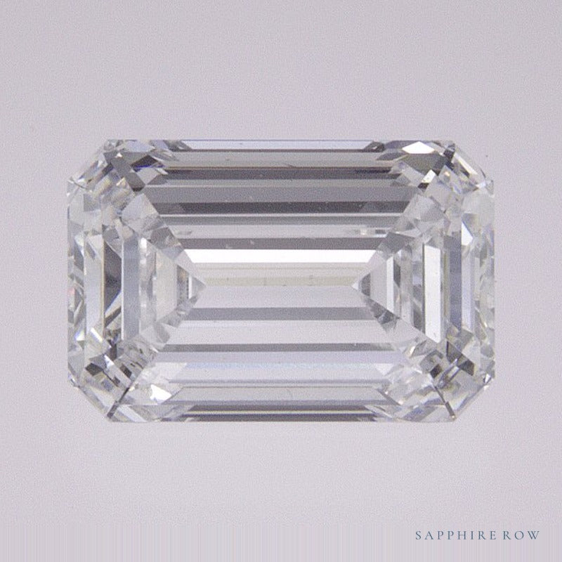 1.55 ct lab-grown diamond, emerald cut | Sapphire Row · cut7
