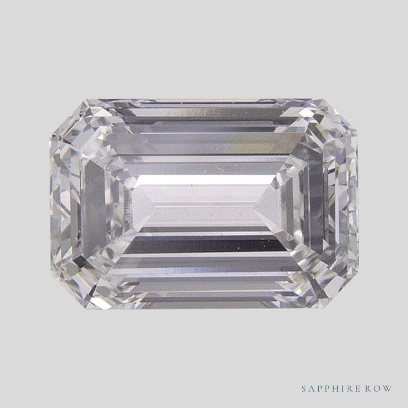 1.55 ct lab-grown diamond, emerald cut | Sapphire Row · cut4 · cut5