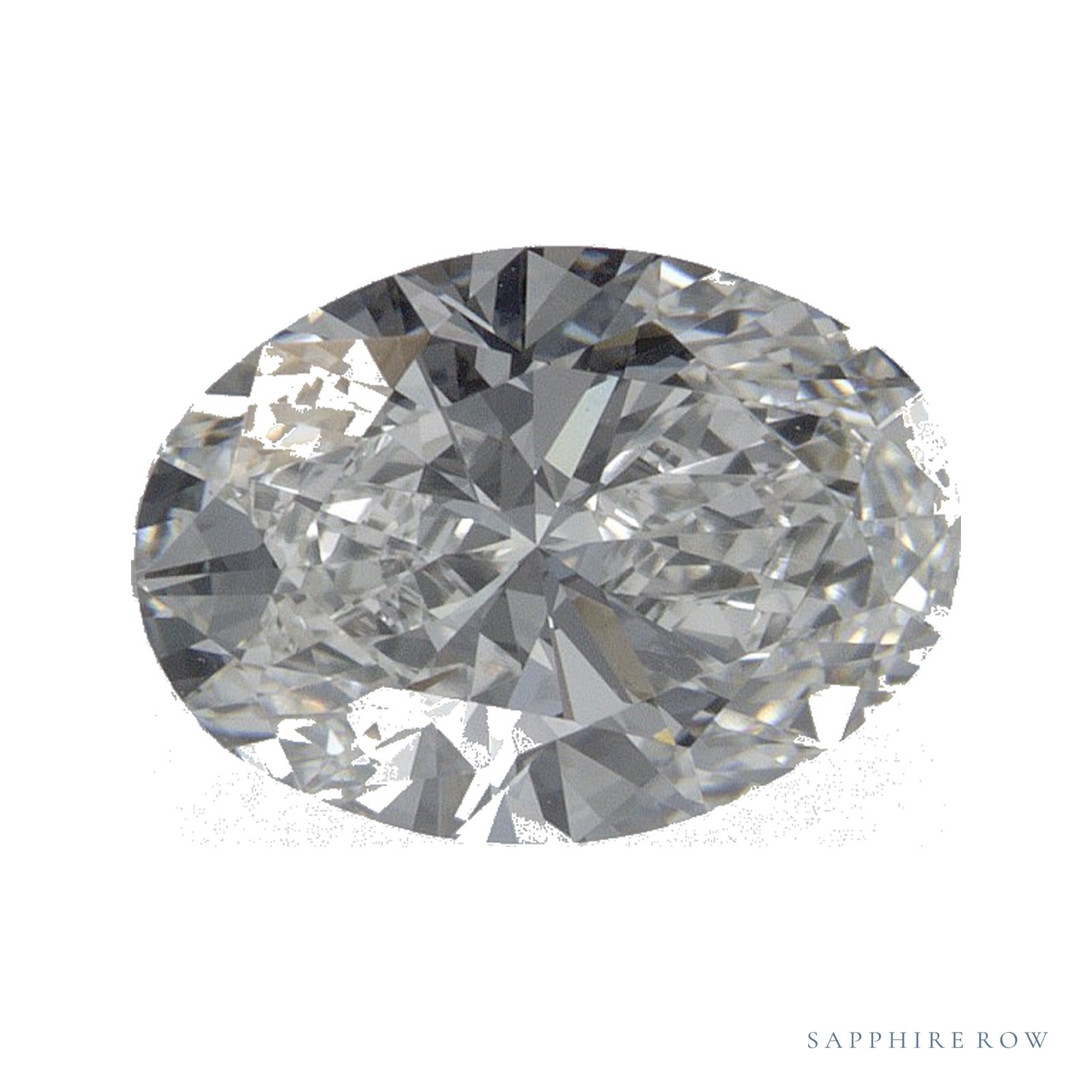 1.55 ct lab-grown diamond, oval cut | Sapphire Row · cut4
