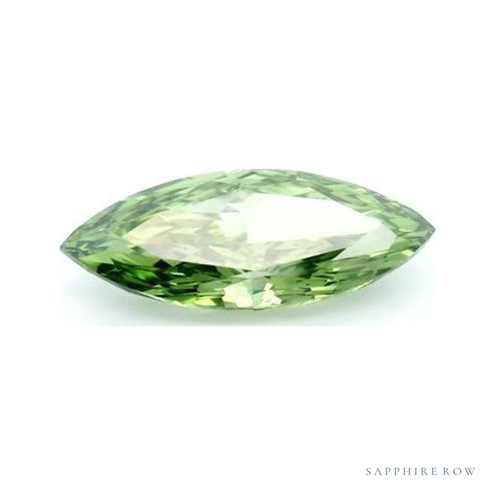 1.54 ct lab-grown fancy vivid green diamond, marquise cut | Sapphire Row · cut4