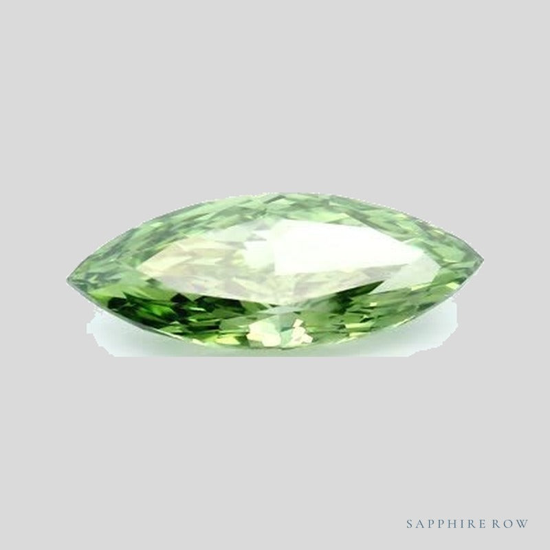 1.54 ct lab-grown fancy vivid green diamond, marquise cut | Sapphire Row · cut4 · cut5