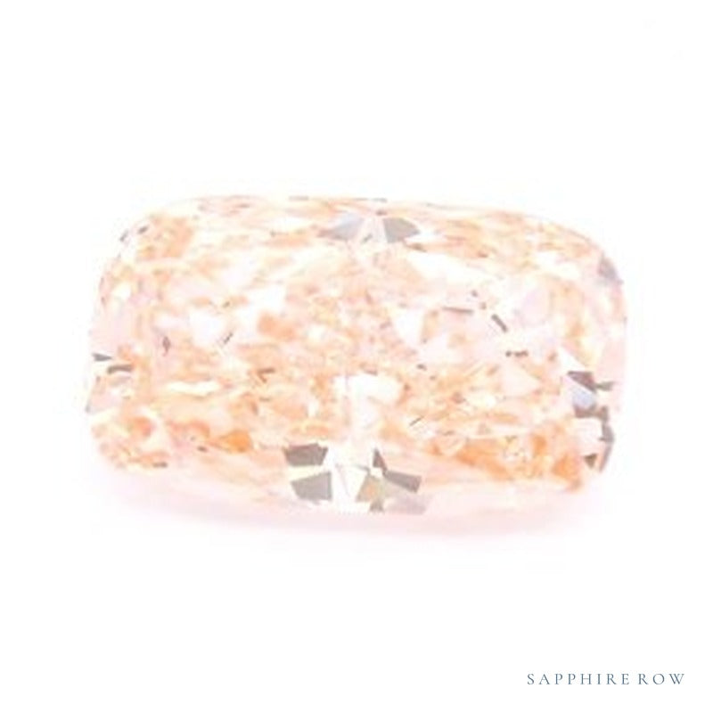 1.54 ct lab-grown fancy vivid pink diamond, elongated cushion cut | Sapphire Row · cut7