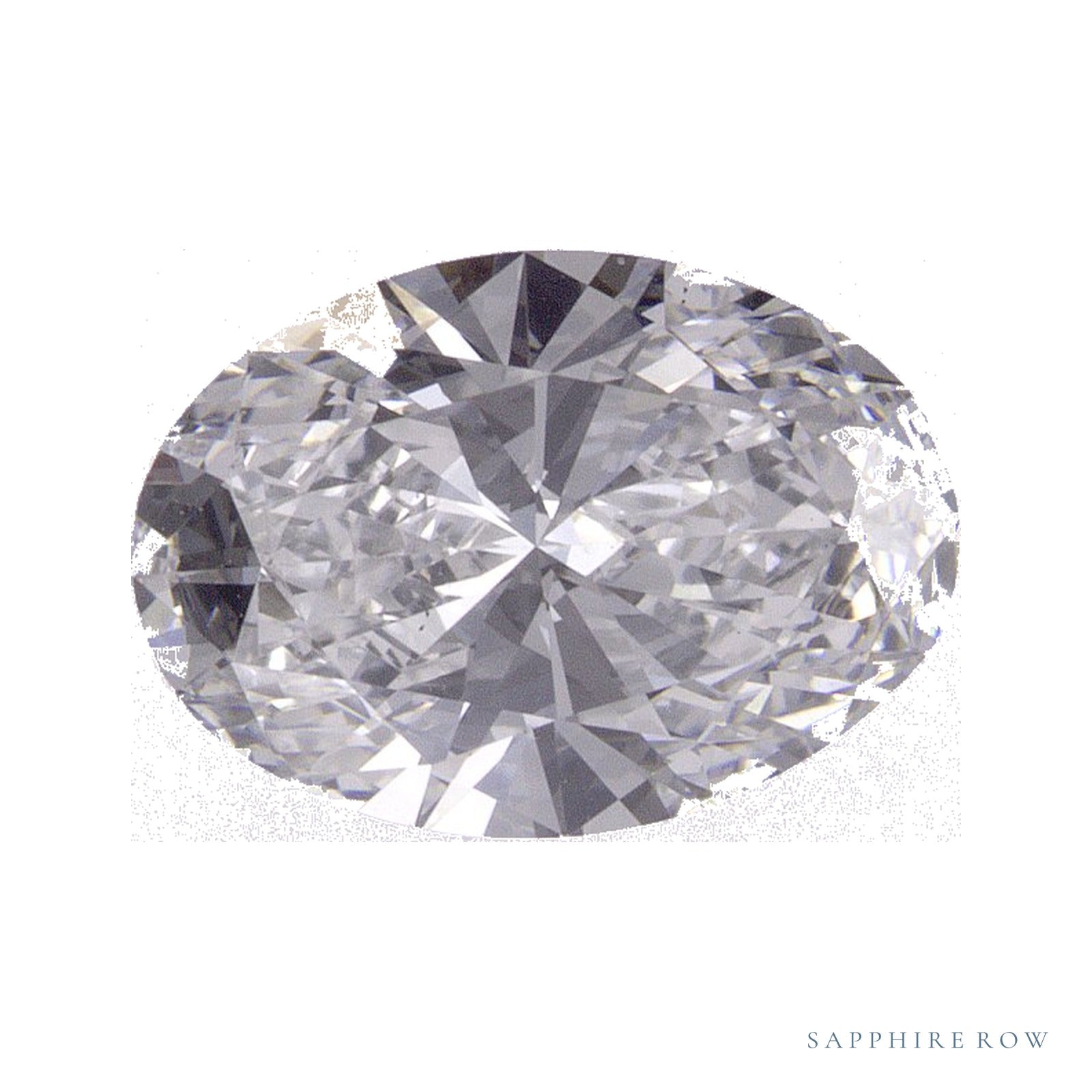 1.54 ct lab-grown diamond, oval cut | Sapphire Row · cut4
