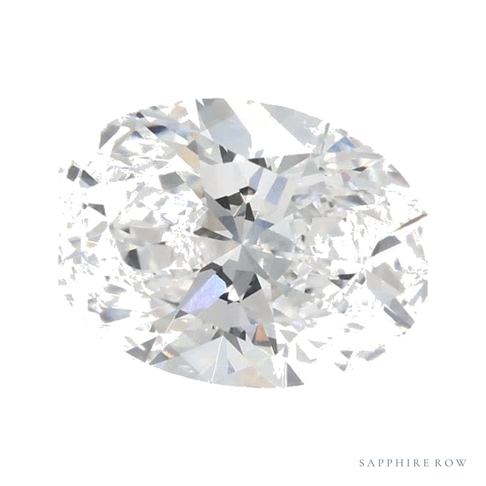 1.54 ct lab-grown diamond, oval cut | Sapphire Row · cut4