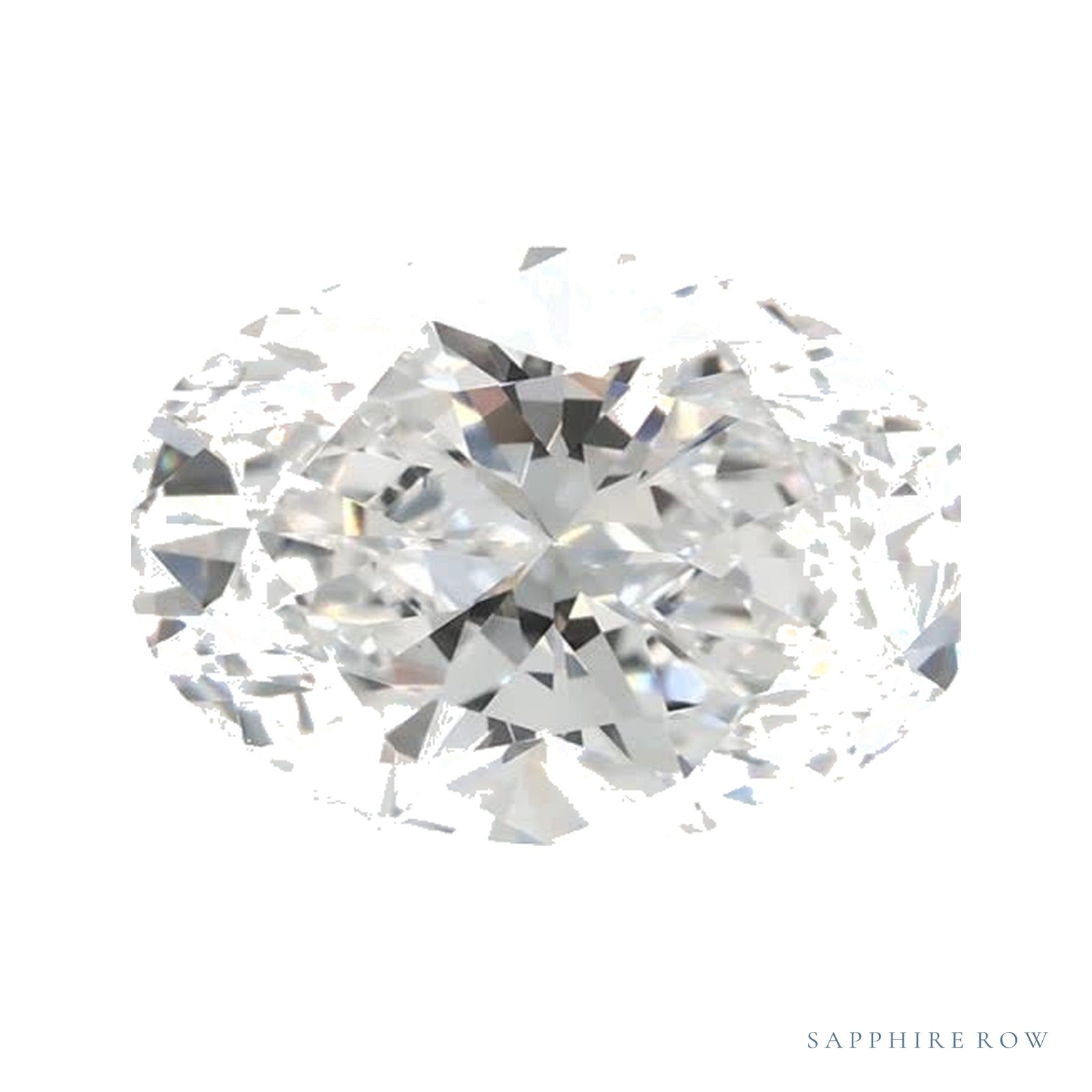 1.54 ct lab-grown diamond, oval cut | Sapphire Row · cut4
