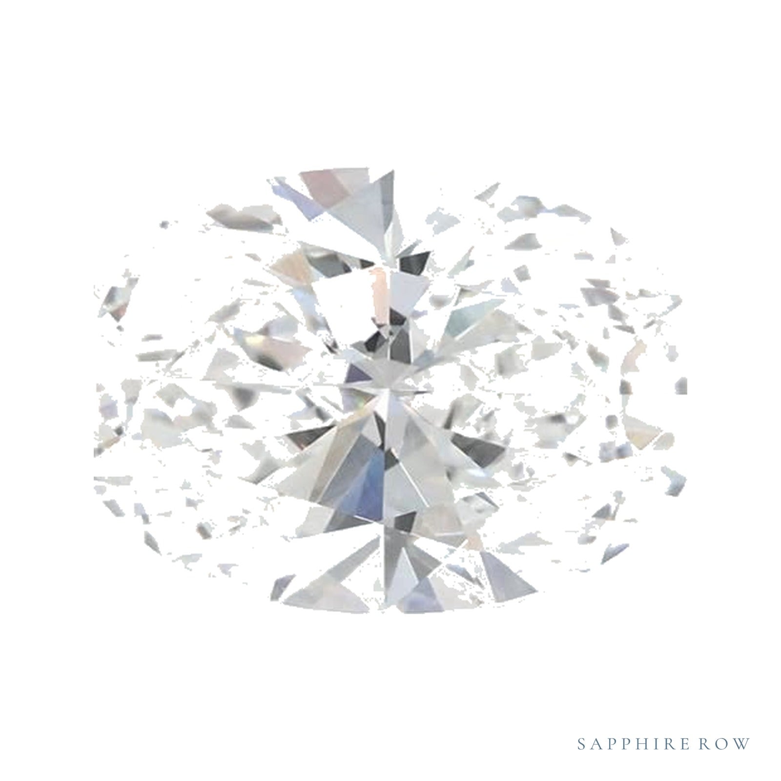 1.54 ct lab-grown diamond, oval cut | Sapphire Row · cut4