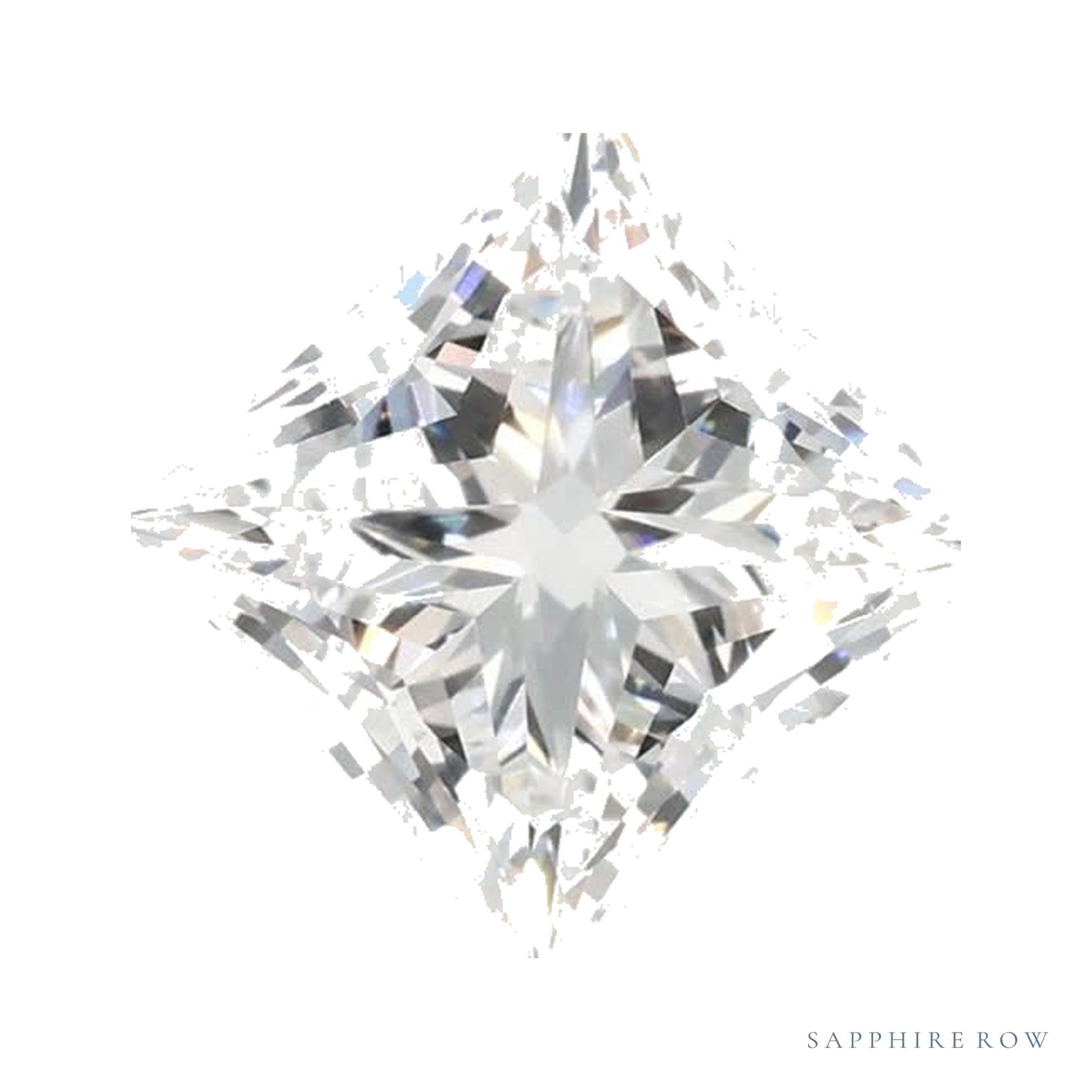 1.54 ct lab-grown diamond, square cut | Sapphire Row · cut4