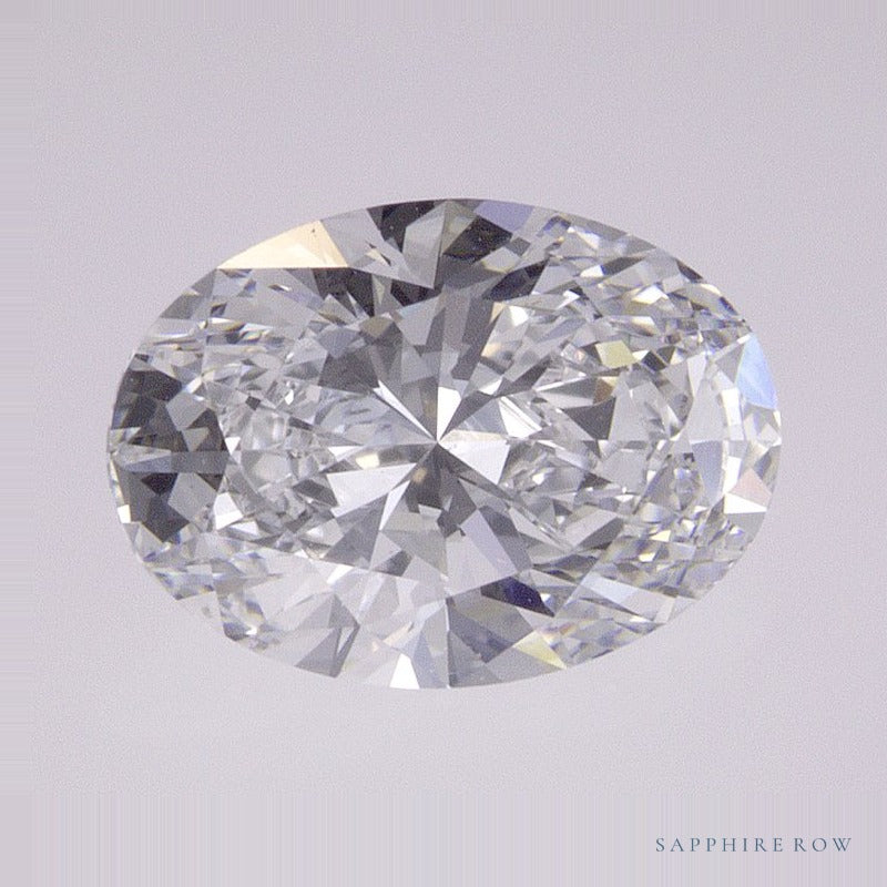 1.54 ct Oval Lab-Grown Diamond – D VVS2 – Faceted Cut – IGI Certified — Sapphire Row · cut7