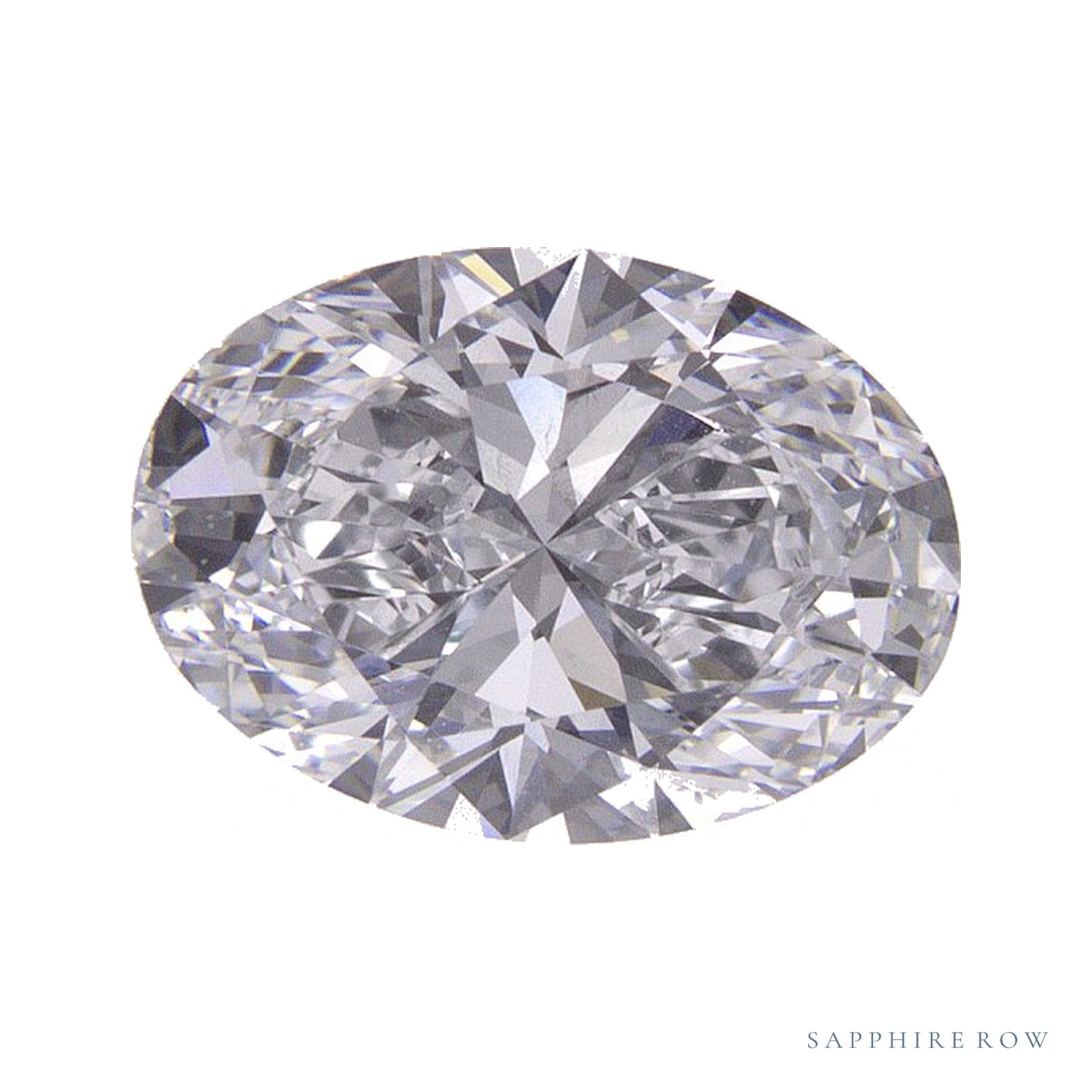 1.54 ct lab-grown diamond, oval cut | Sapphire Row · cut4