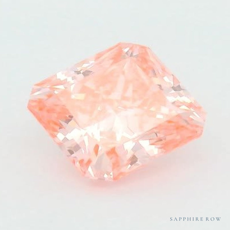 1.53 ct lab-grown fancy vivid pink diamond, radiant cut | Sapphire Row · cut7