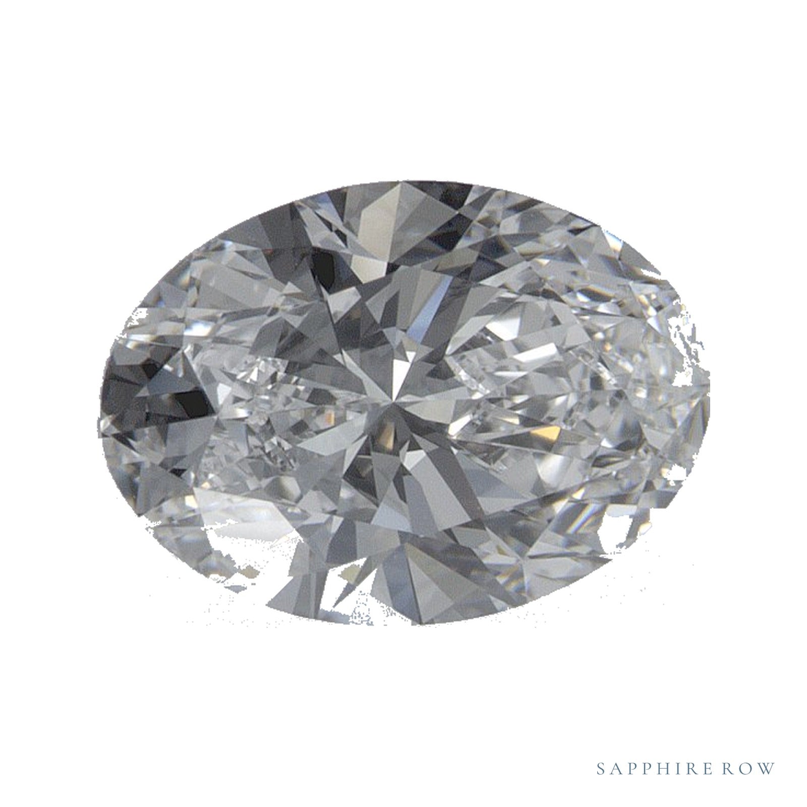 1.53 ct lab-grown diamond, oval cut | Sapphire Row · cut4