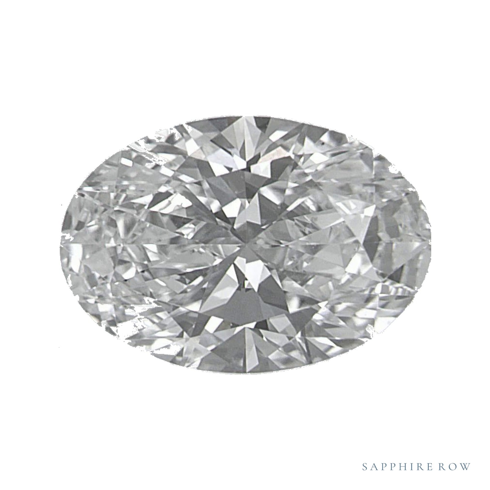 1.53 ct lab-grown diamond, oval cut | Sapphire Row · cut4