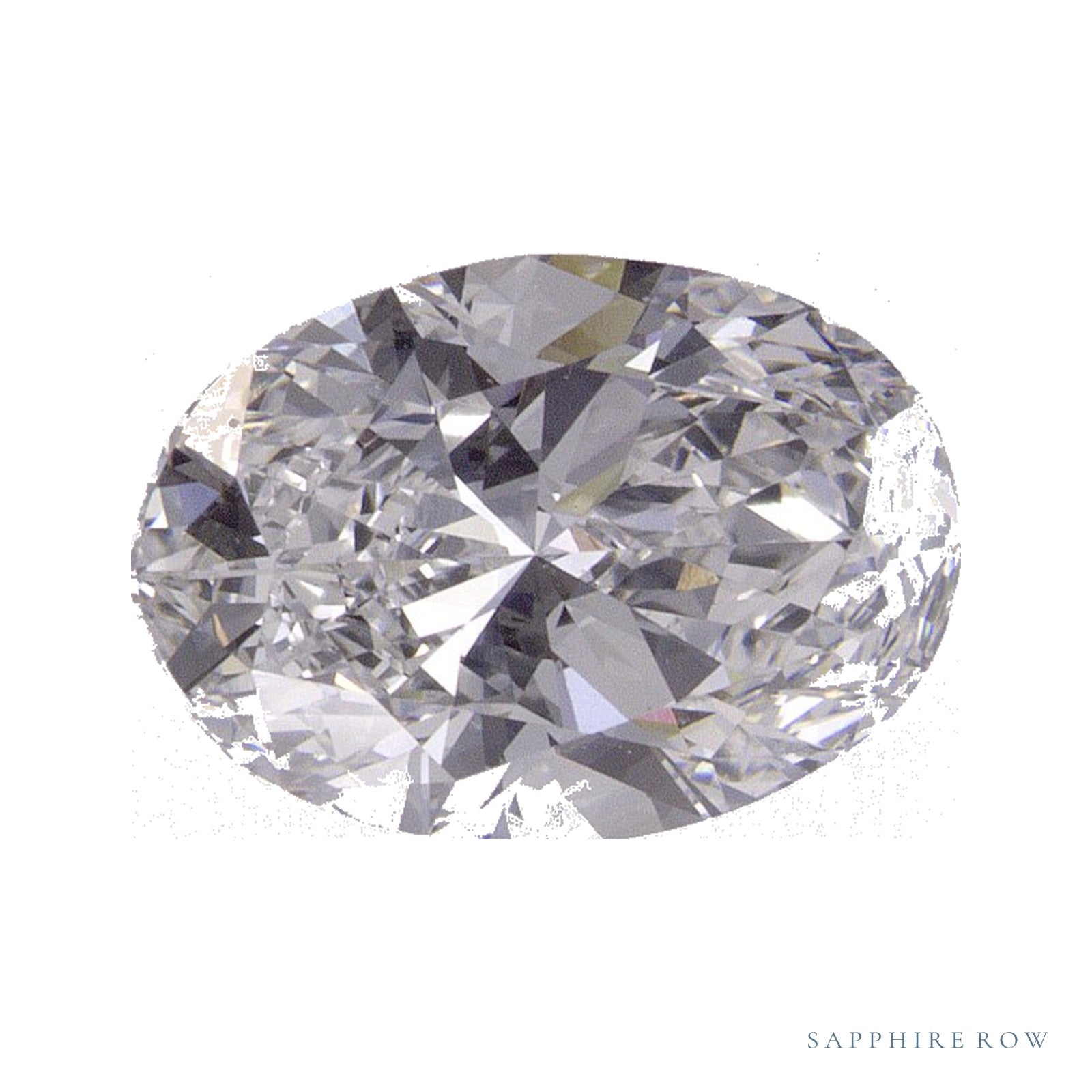 1.53 ct lab-grown diamond, oval cut | Sapphire Row · cut4