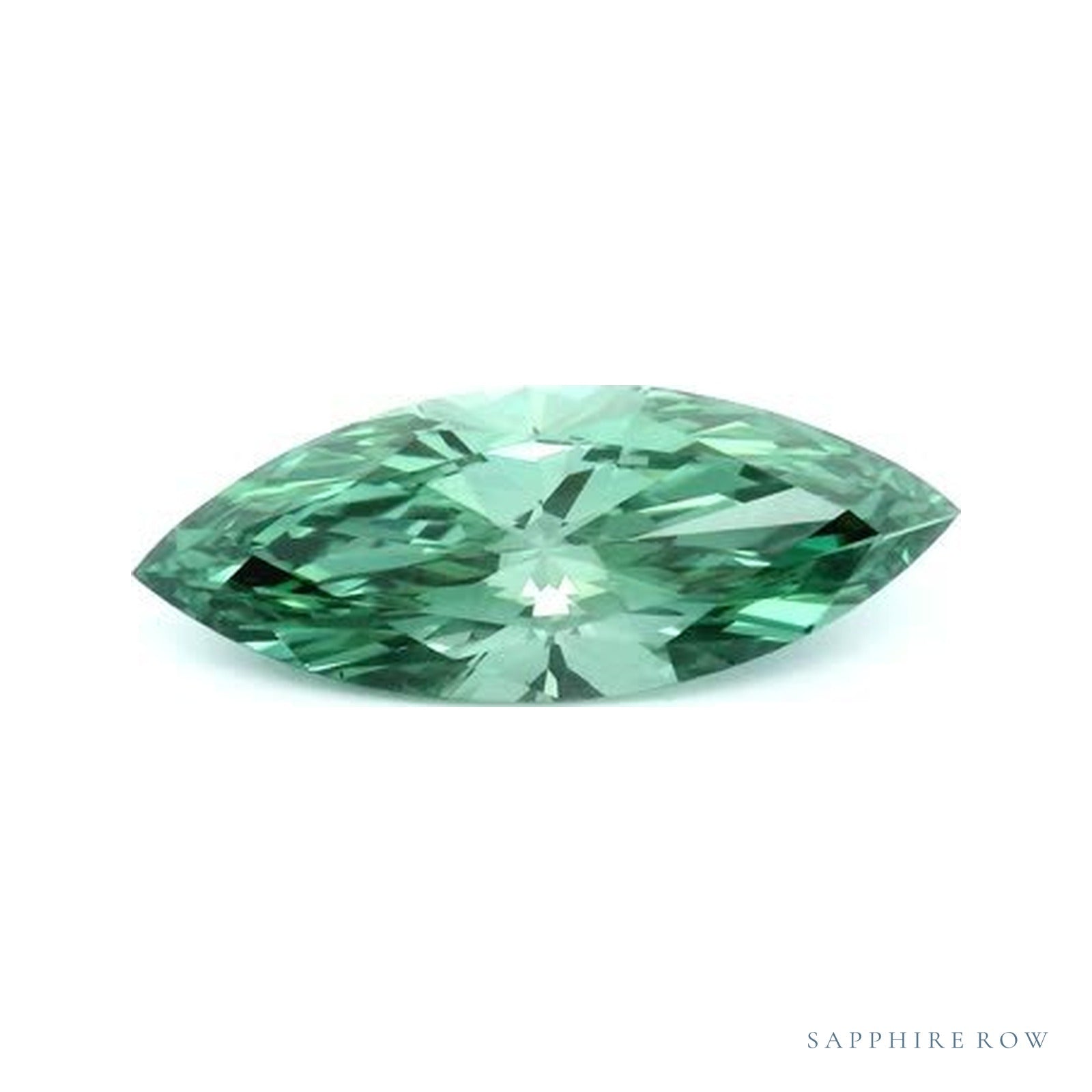 1.52 ct lab-grown fancy vivid green diamond, marquise cut | Sapphire Row · cut4