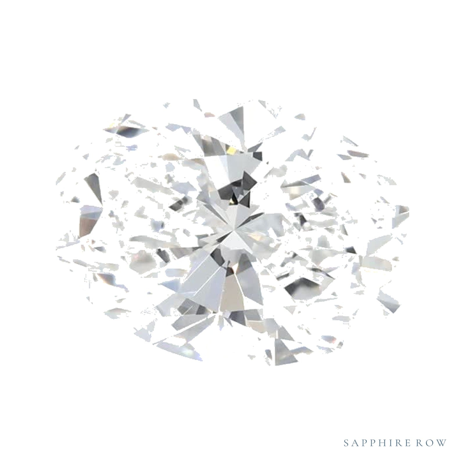 1.52 ct lab-grown diamond, oval cut | Sapphire Row · cut4