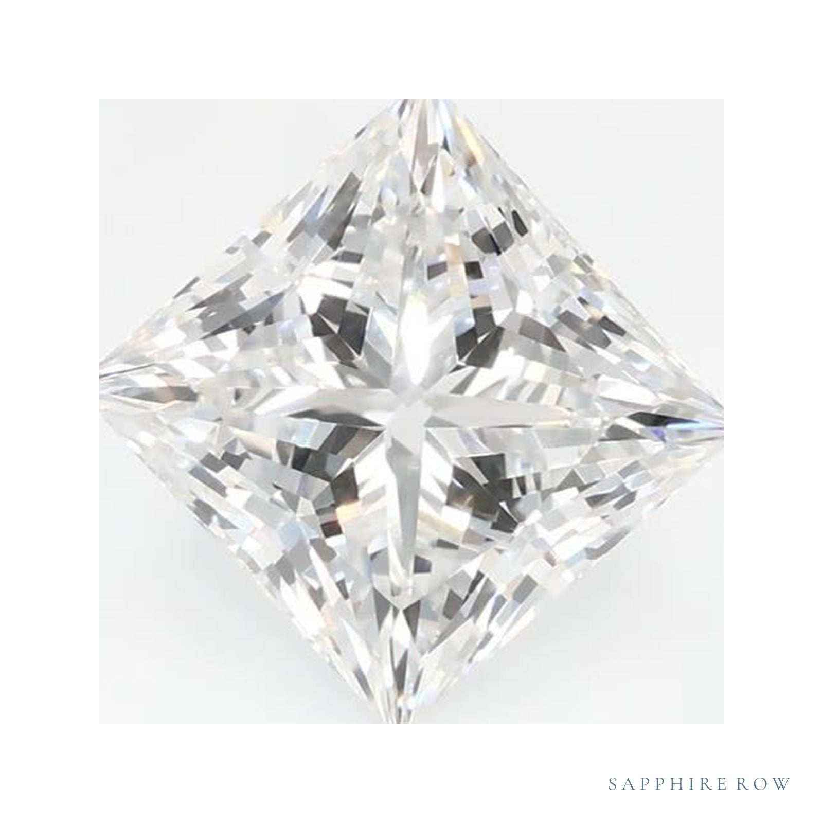 1.52 ct lab-grown diamond, square cut | Sapphire Row · cut4