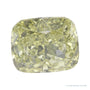 1.51 ct lab-grown fancy vivid yellow diamond, elongated cushion cut | Sapphire Row · cut4