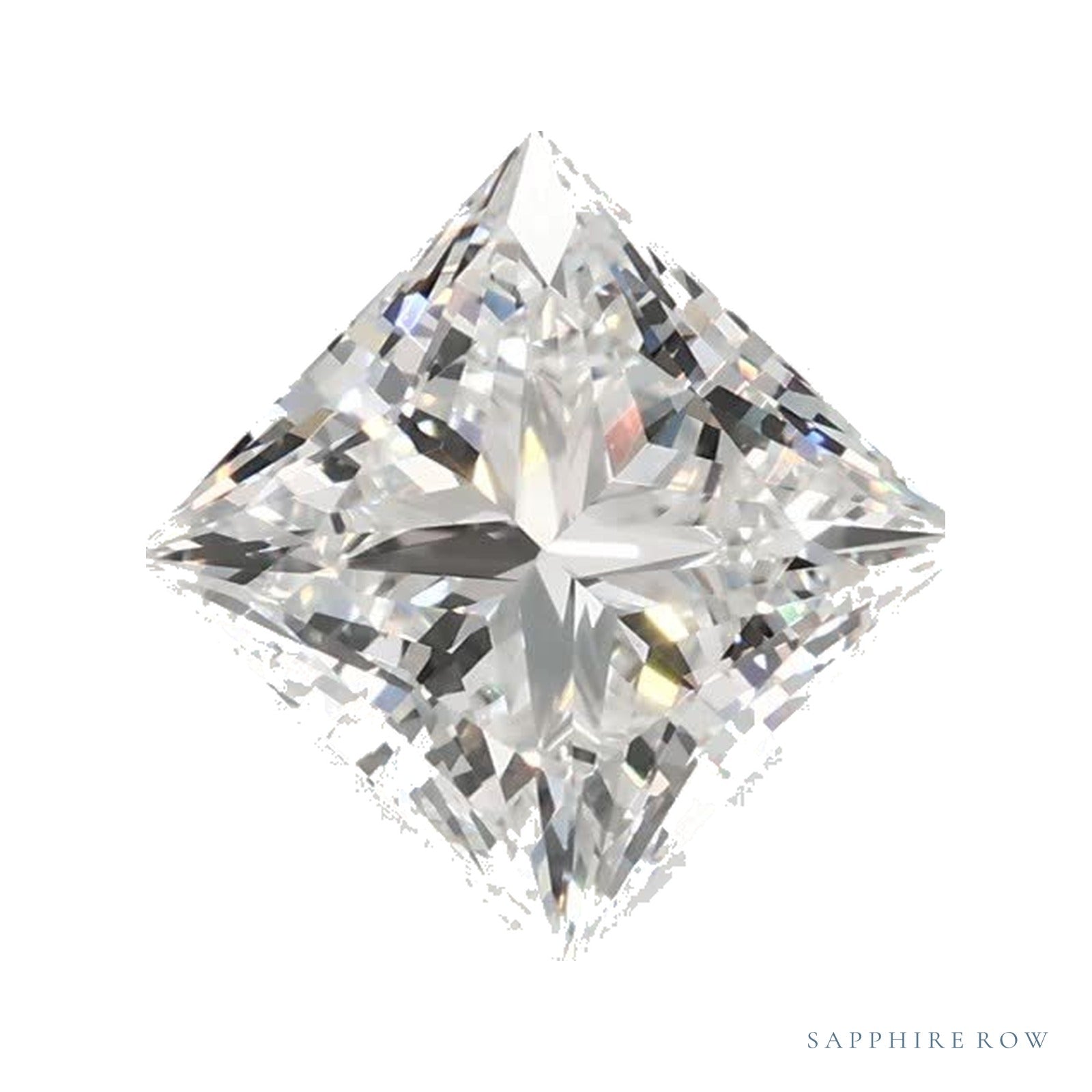 1.51 ct lab-grown diamond, square cut | Sapphire Row · cut4