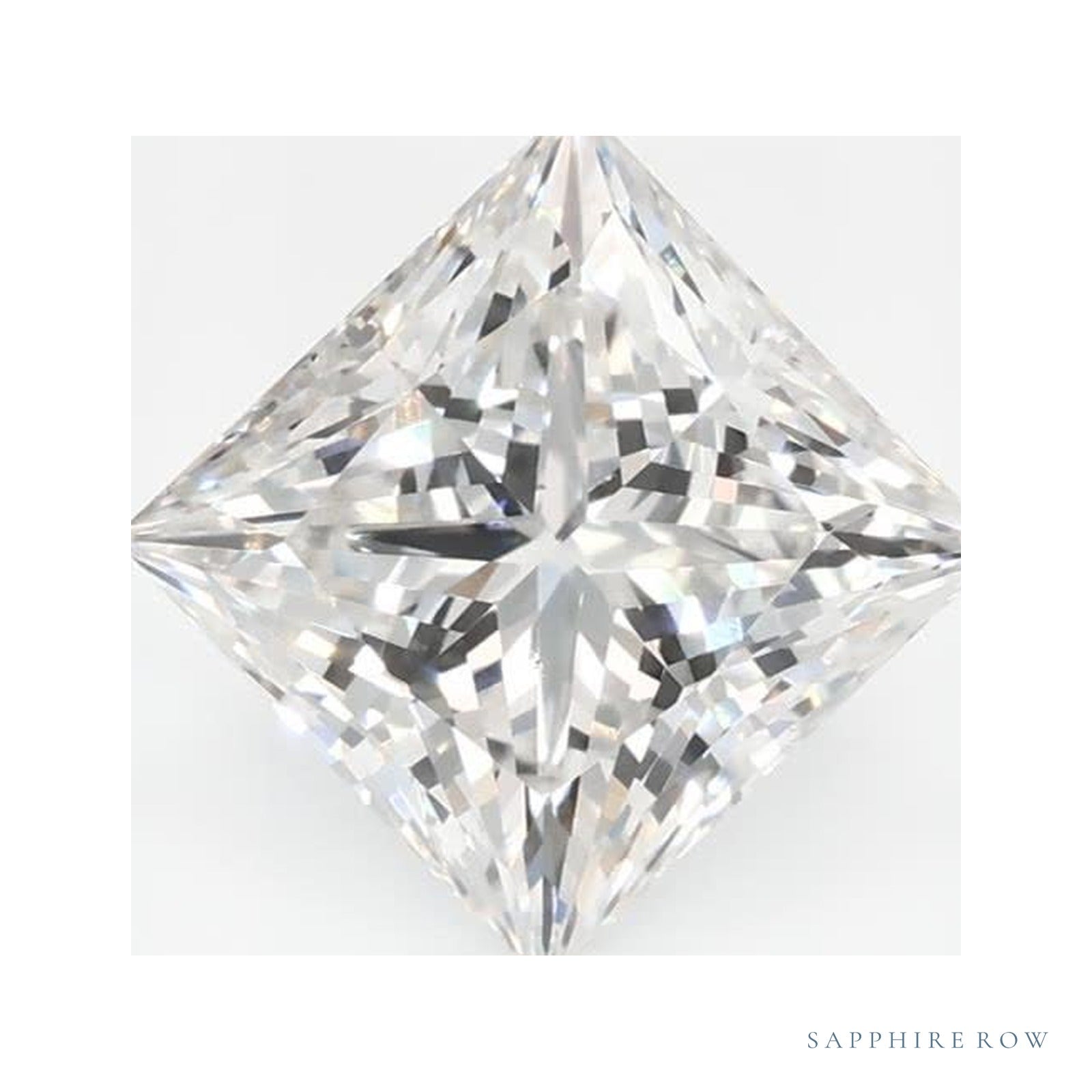 1.51 ct lab-grown diamond, square cut | Sapphire Row · cut4