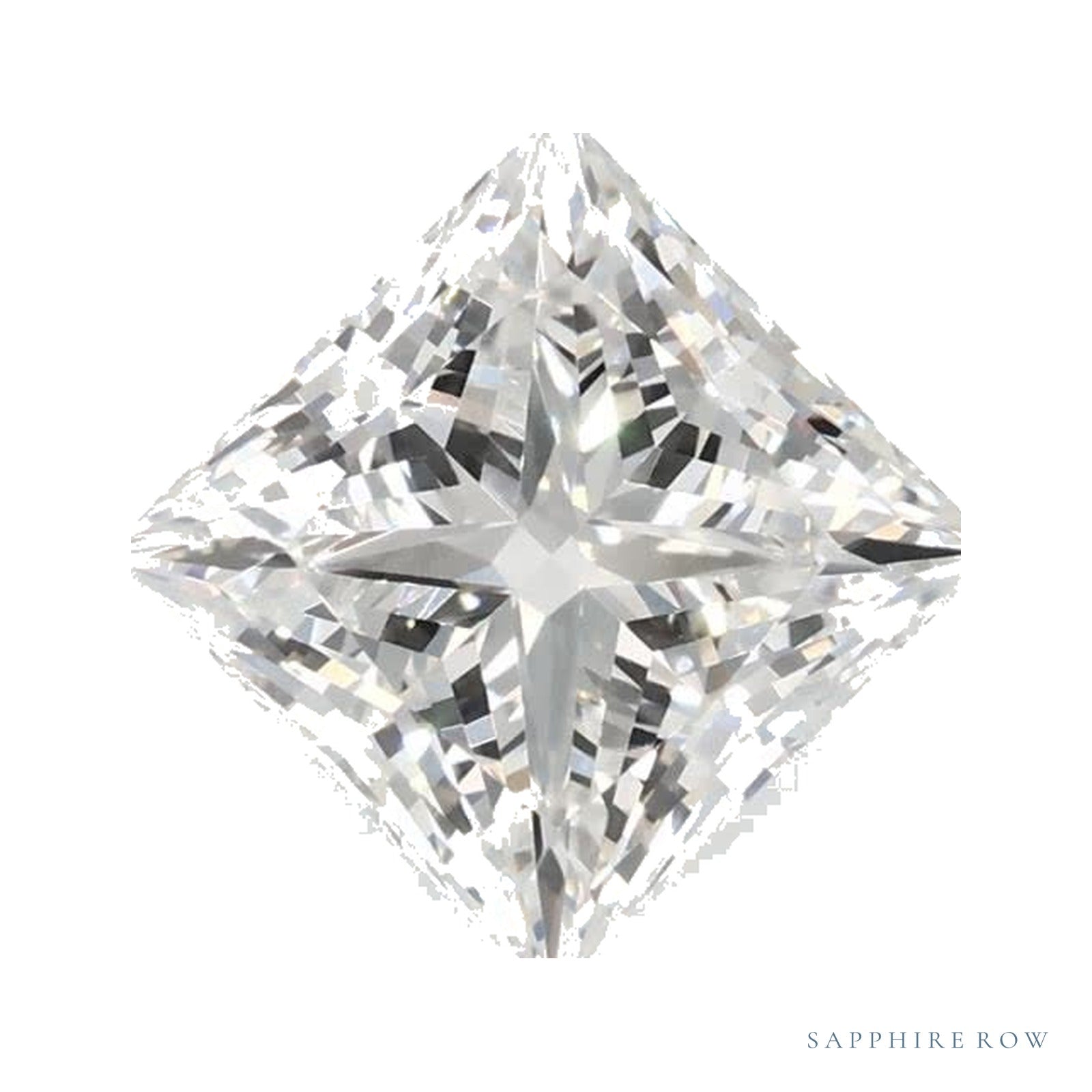 1.51 ct lab-grown diamond, square cut | Sapphire Row · cut4