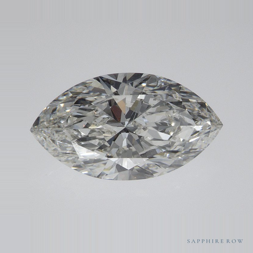1.50 ct Marquise Natural Diamond – G SI1 – Faceted Cut – EGL USA Certified — Sapphire Row · cut7