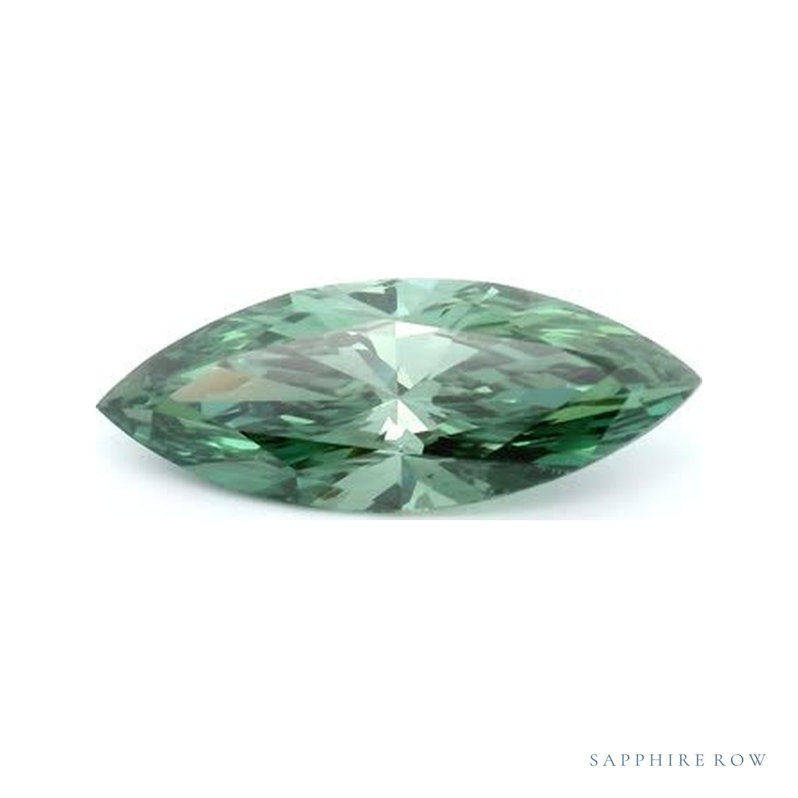 1.50 ct lab-grown fancy vivid green diamond, marquise cut | Sapphire Row · cut4