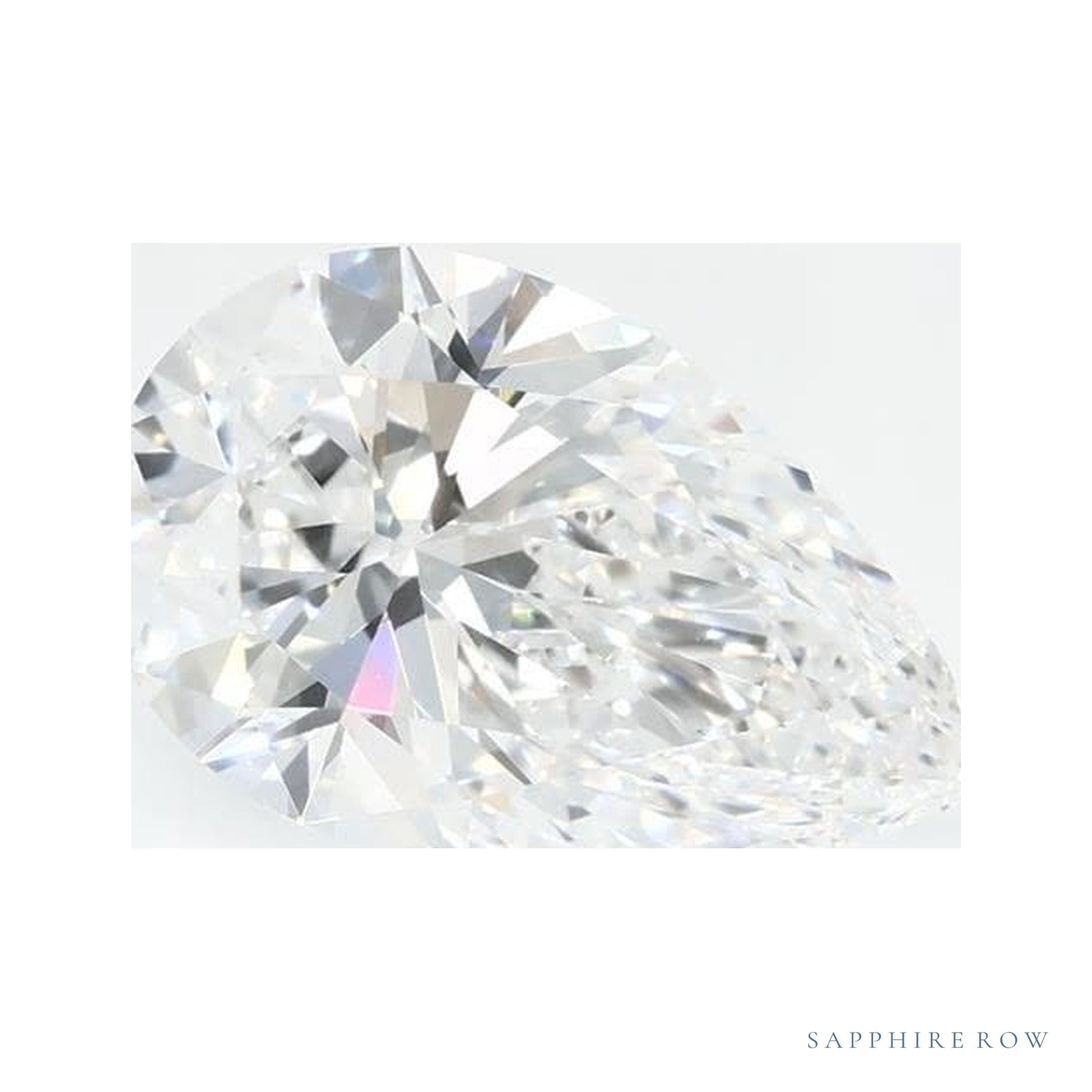 1.50 ct lab-grown diamond, pear cut | Sapphire Row · cut4