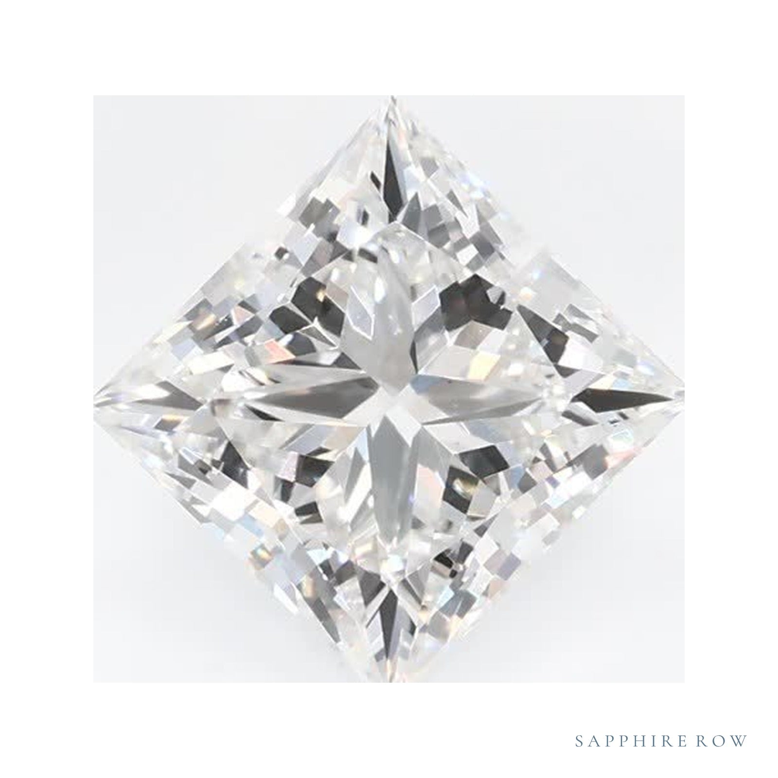1.50 ct lab-grown diamond, square cut | Sapphire Row · cut4