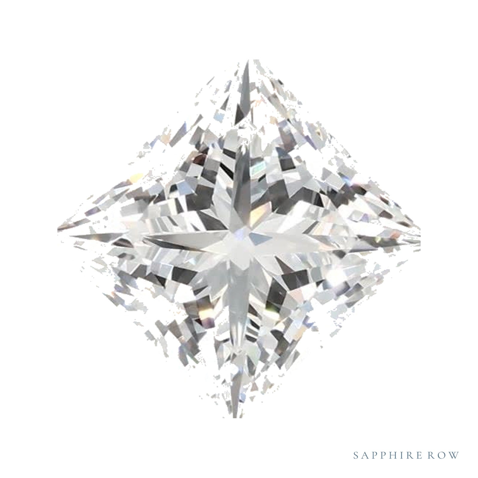 1.49 ct lab-grown diamond, square cut | Sapphire Row · cut4
