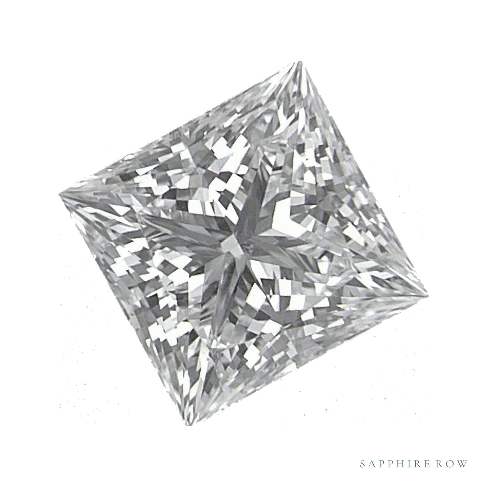 1.48 ct lab-grown diamond, square cut | Sapphire Row · cut4