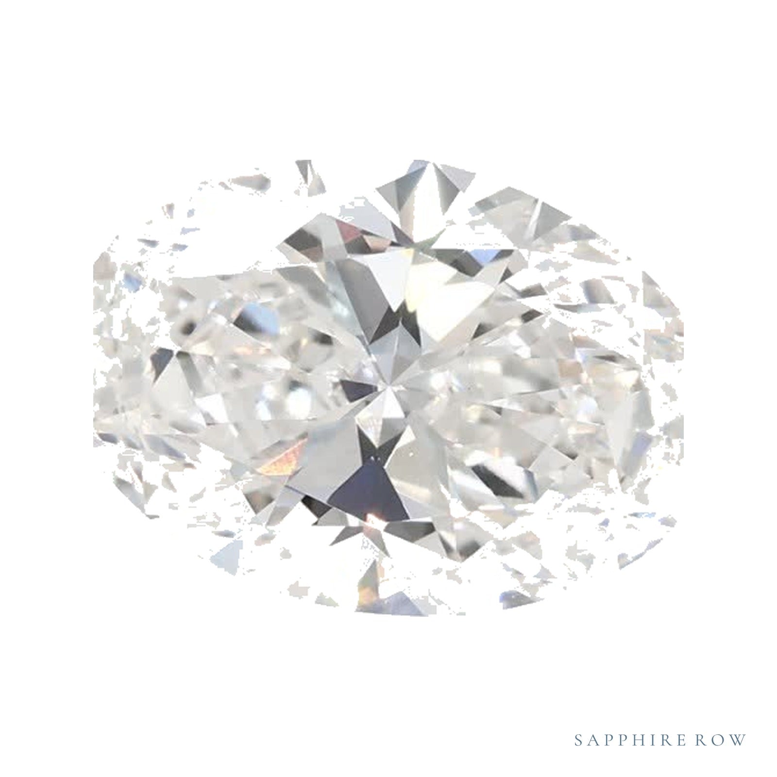 1.45 ct lab-grown diamond, oval cut | Sapphire Row · cut4