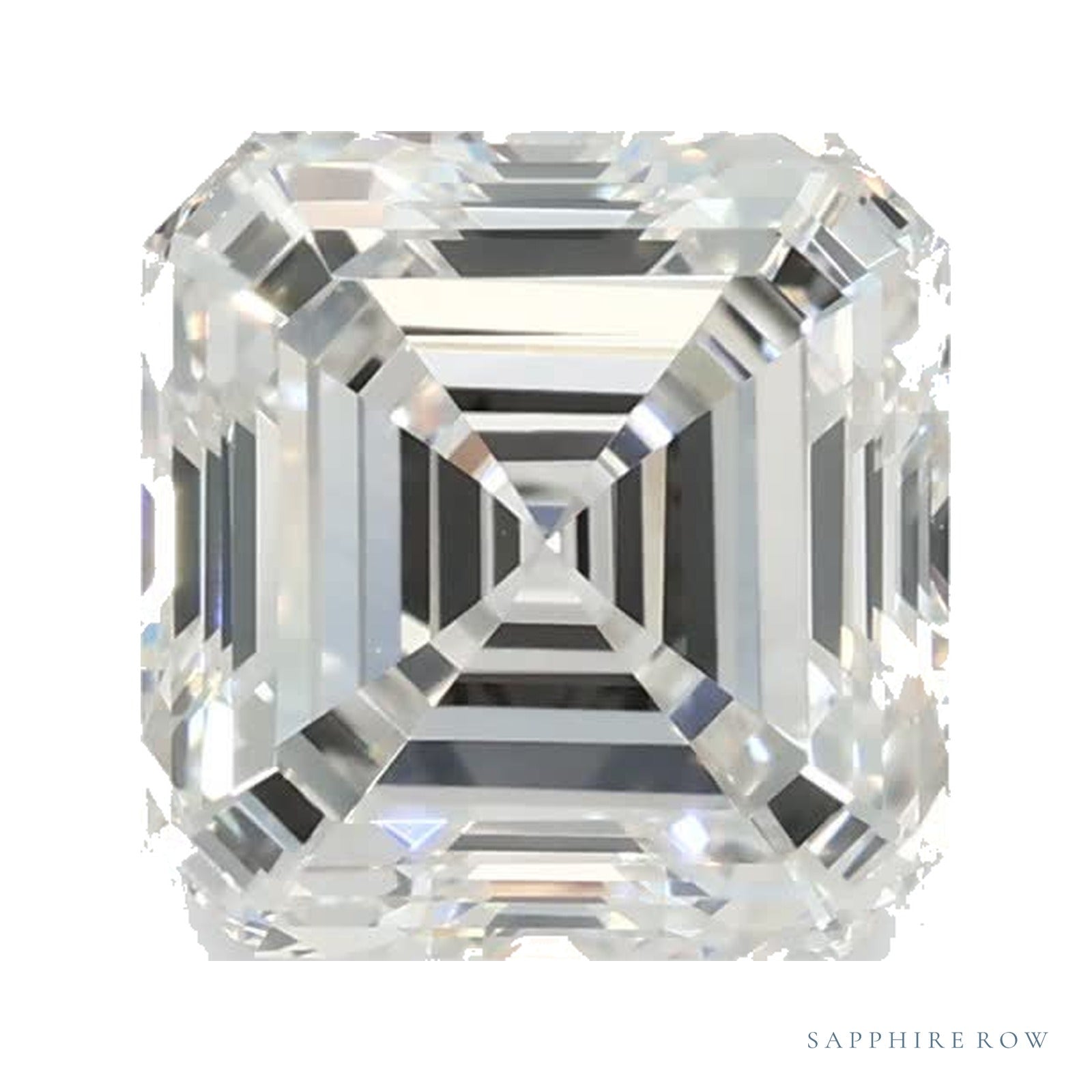 1.45 ct lab-grown diamond, asscher cut | Sapphire Row · cut4