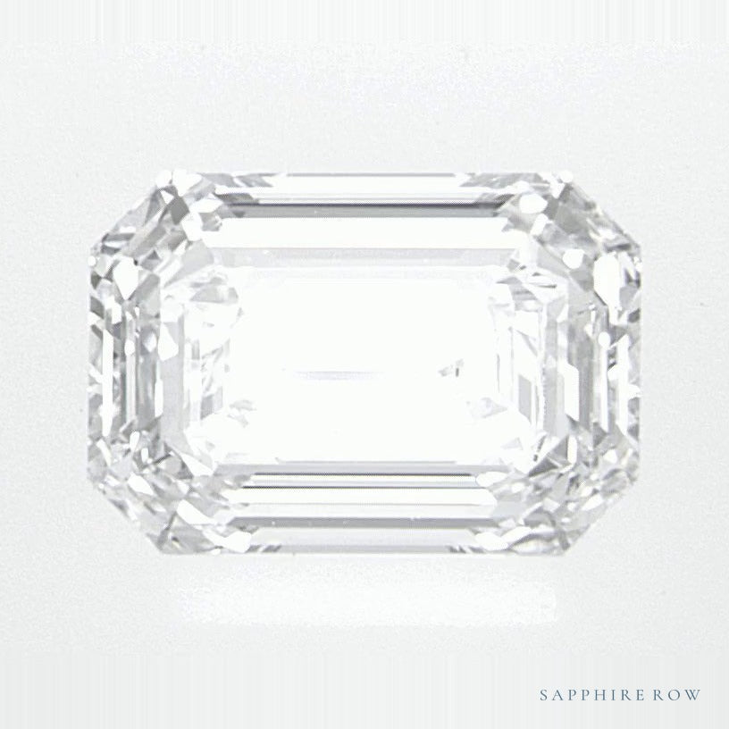 1.45 ct lab-grown diamond, emerald cut | Sapphire Row · cut6