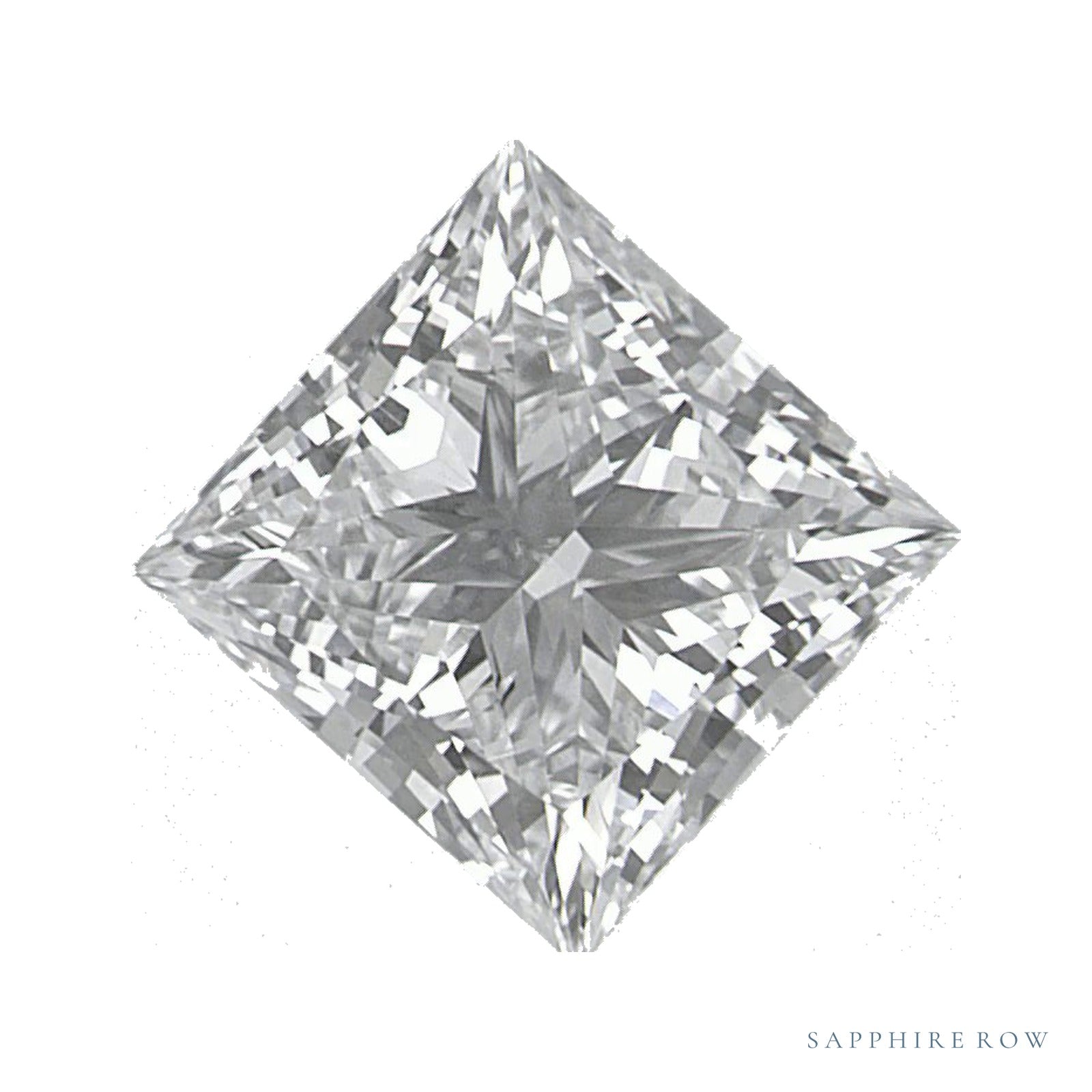 1.45 ct lab-grown diamond, square cut | Sapphire Row · cut4