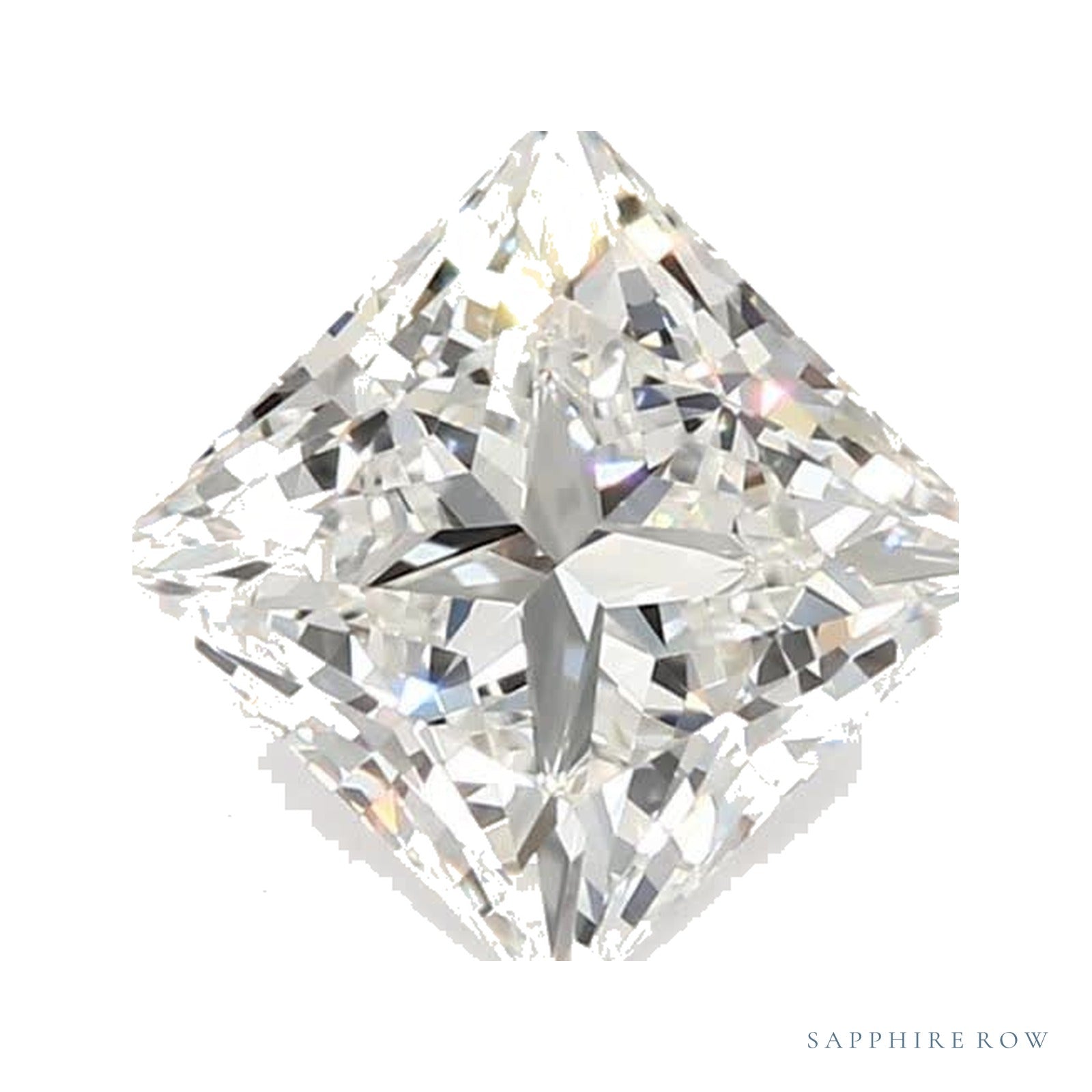 1.44 ct lab-grown diamond, square cut | Sapphire Row · cut4