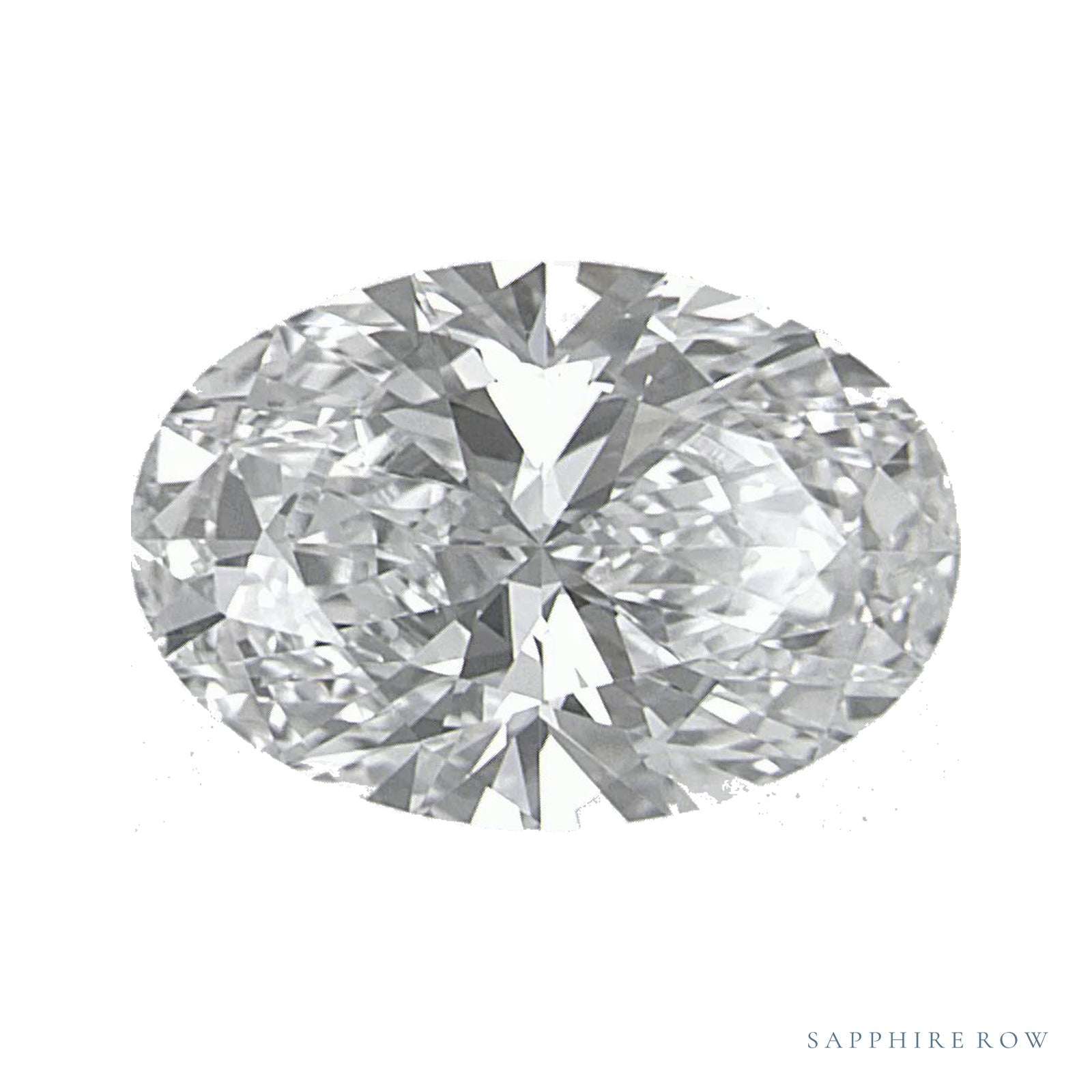 1.44 ct lab-grown diamond, oval cut | Sapphire Row · cut4