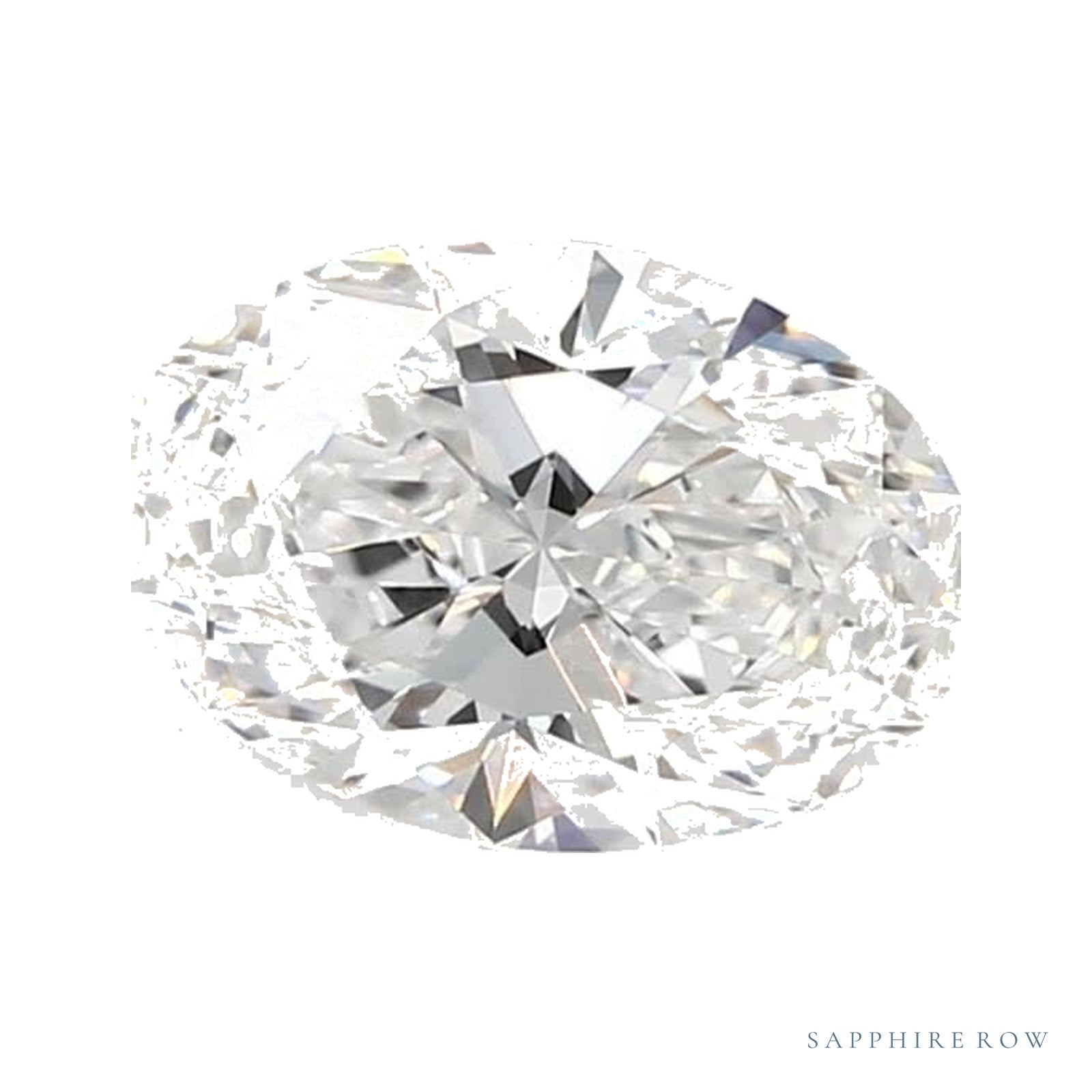 1.44 ct lab-grown diamond, oval cut | Sapphire Row · cut4
