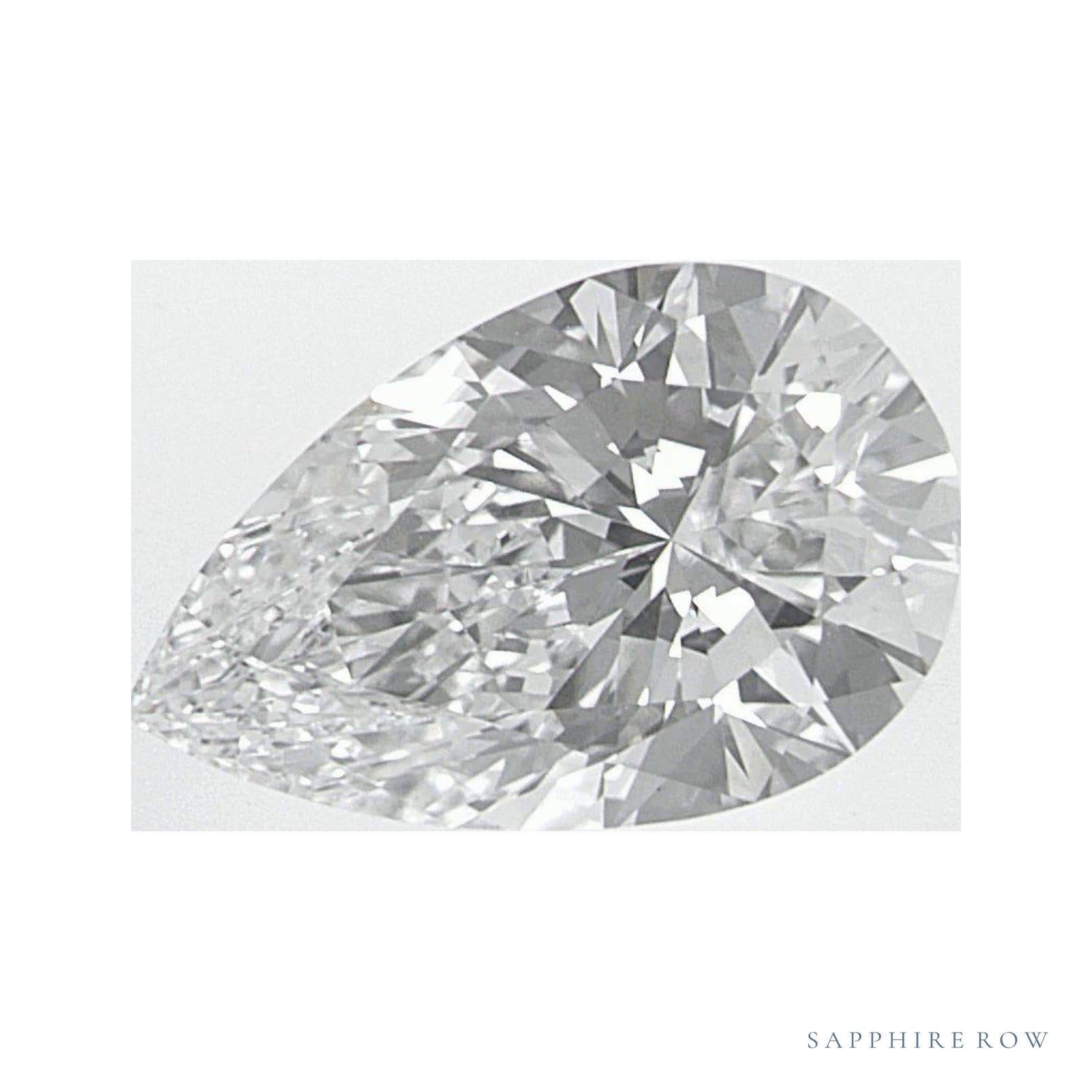 1.43 ct lab-grown diamond, pear cut | Sapphire Row · cut4