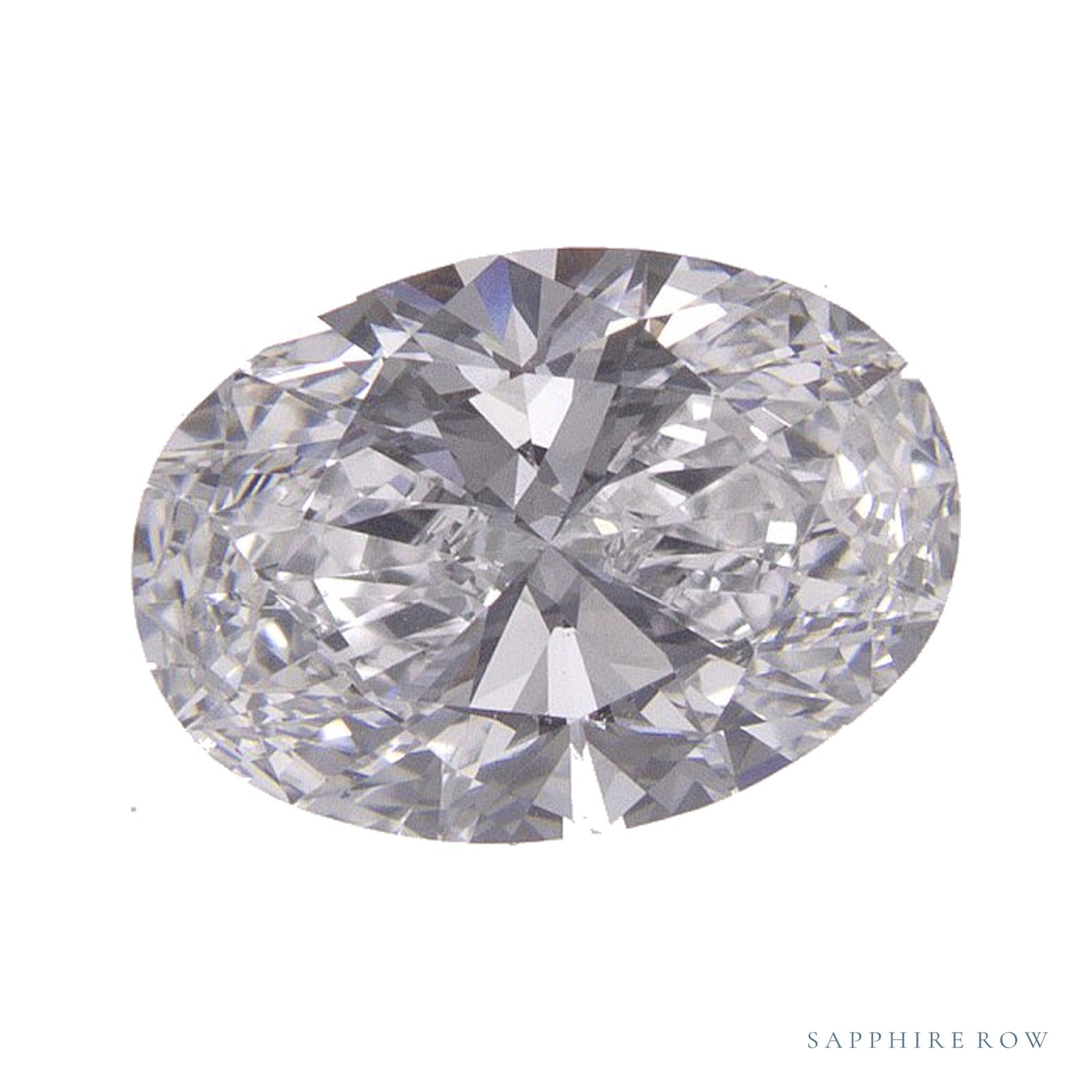 1.43 ct lab-grown diamond, oval cut | Sapphire Row · cut4