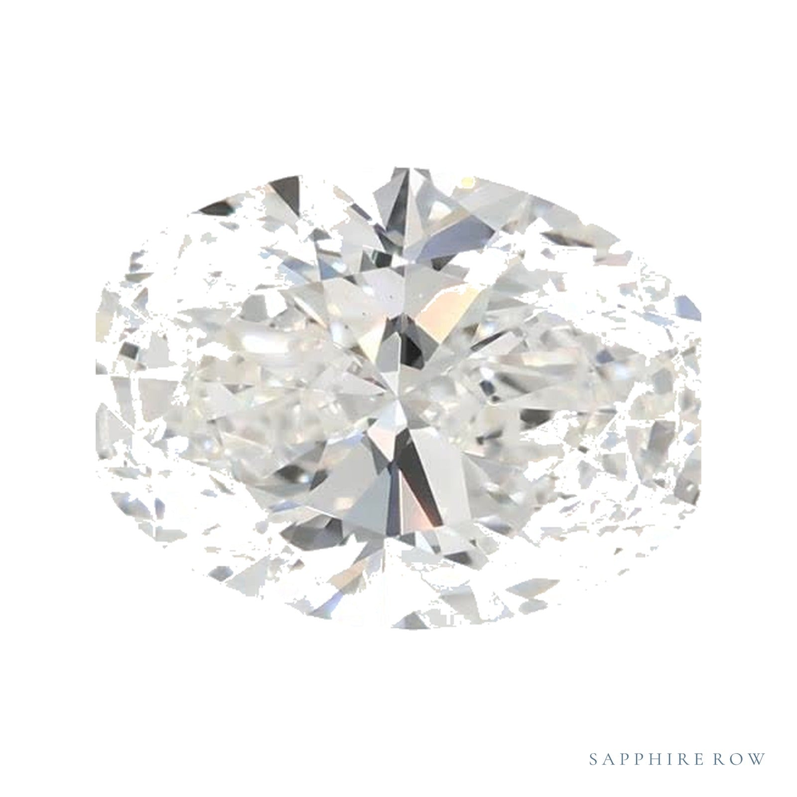 1.42 ct lab-grown diamond, oval cut | Sapphire Row · cut4