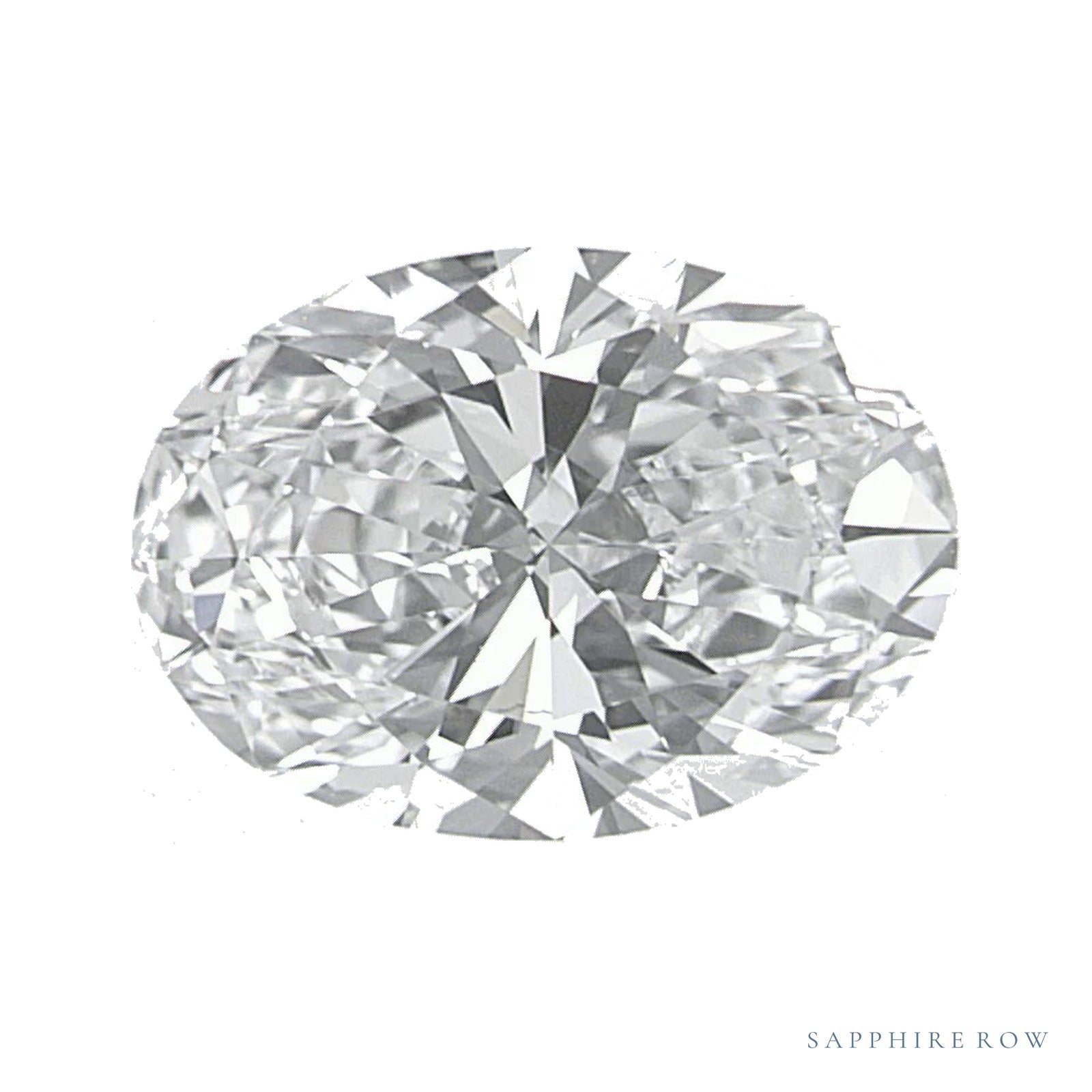 1.42 ct lab-grown diamond, oval cut | Sapphire Row · cut4