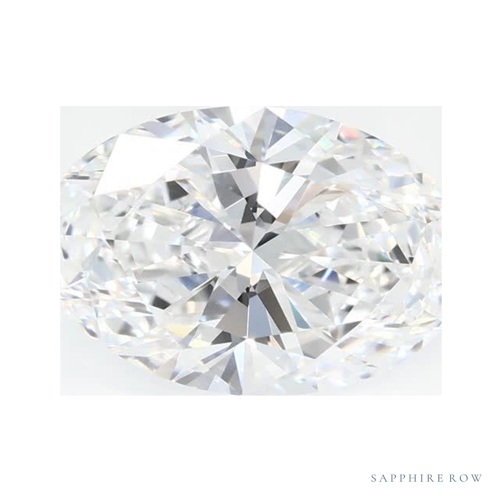 1.41 ct lab-grown diamond, oval cut | Sapphire Row · cut4