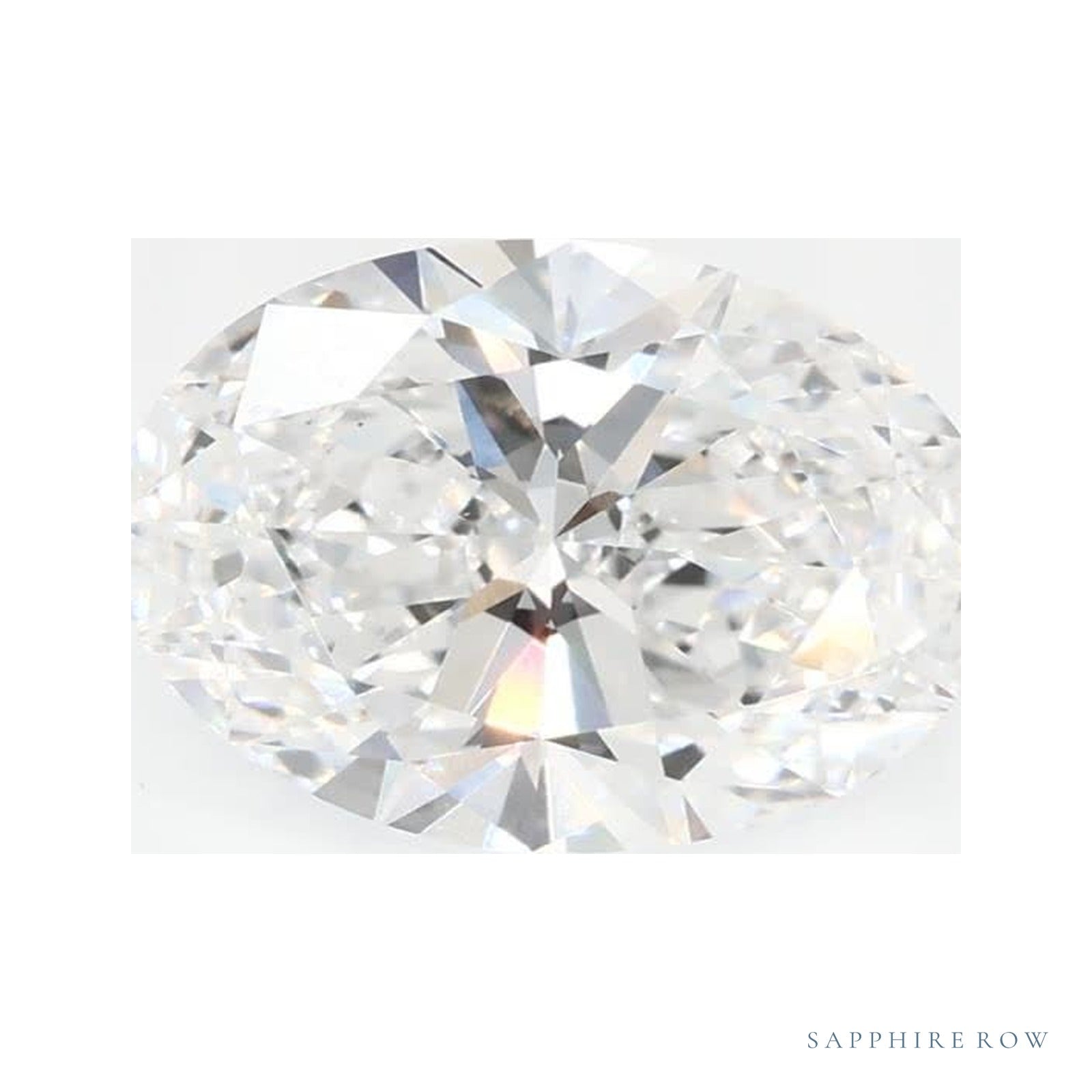 1.40 ct lab-grown diamond, oval cut | Sapphire Row · cut4