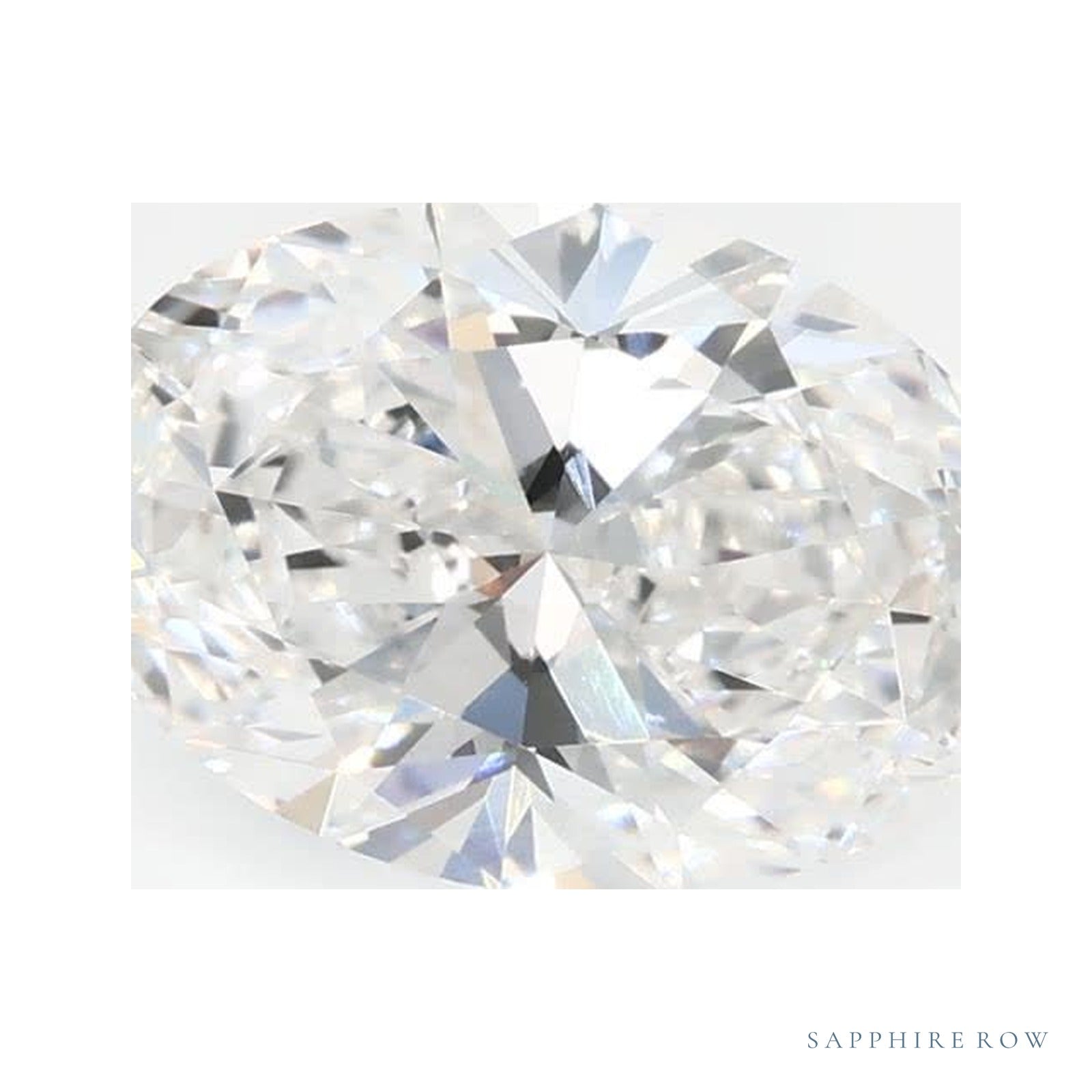 1.40 ct lab-grown diamond, oval cut | Sapphire Row · cut4