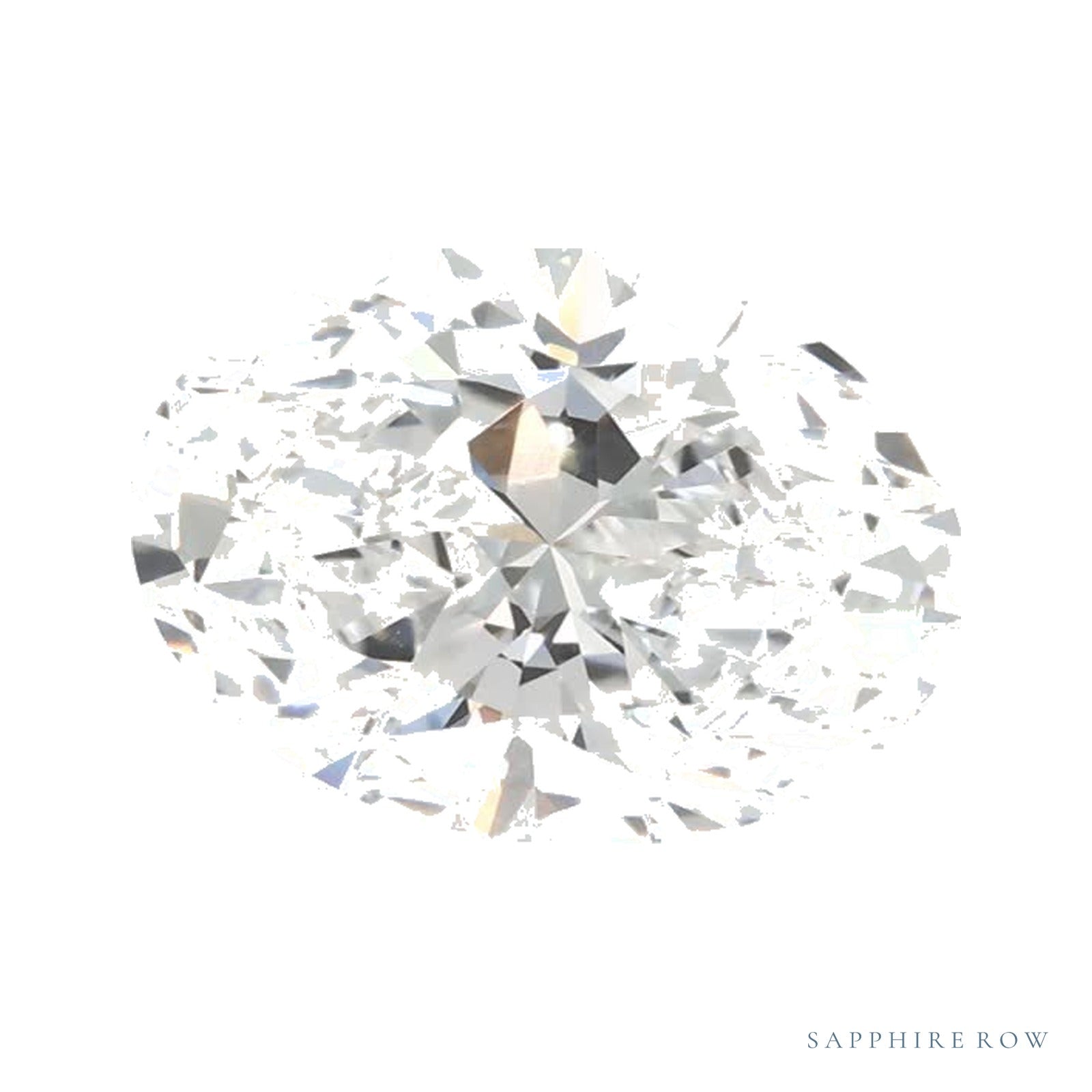1.40 ct lab-grown diamond, oval cut | Sapphire Row · cut4