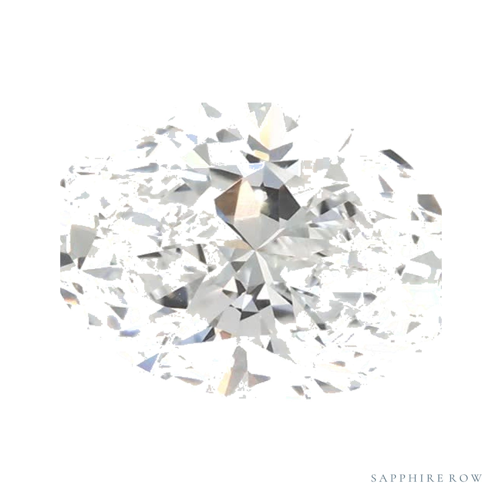 1.40 ct lab-grown diamond, oval cut | Sapphire Row · cut4