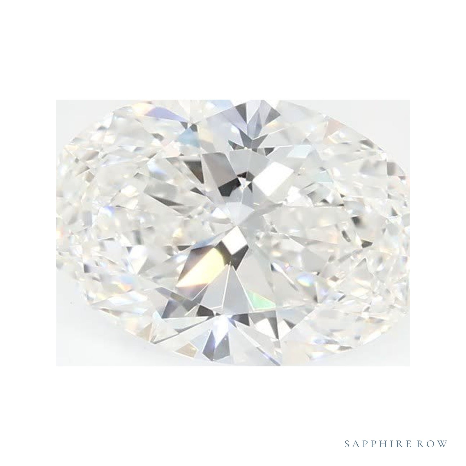 1.40 ct lab-grown diamond, oval cut | Sapphire Row · cut4