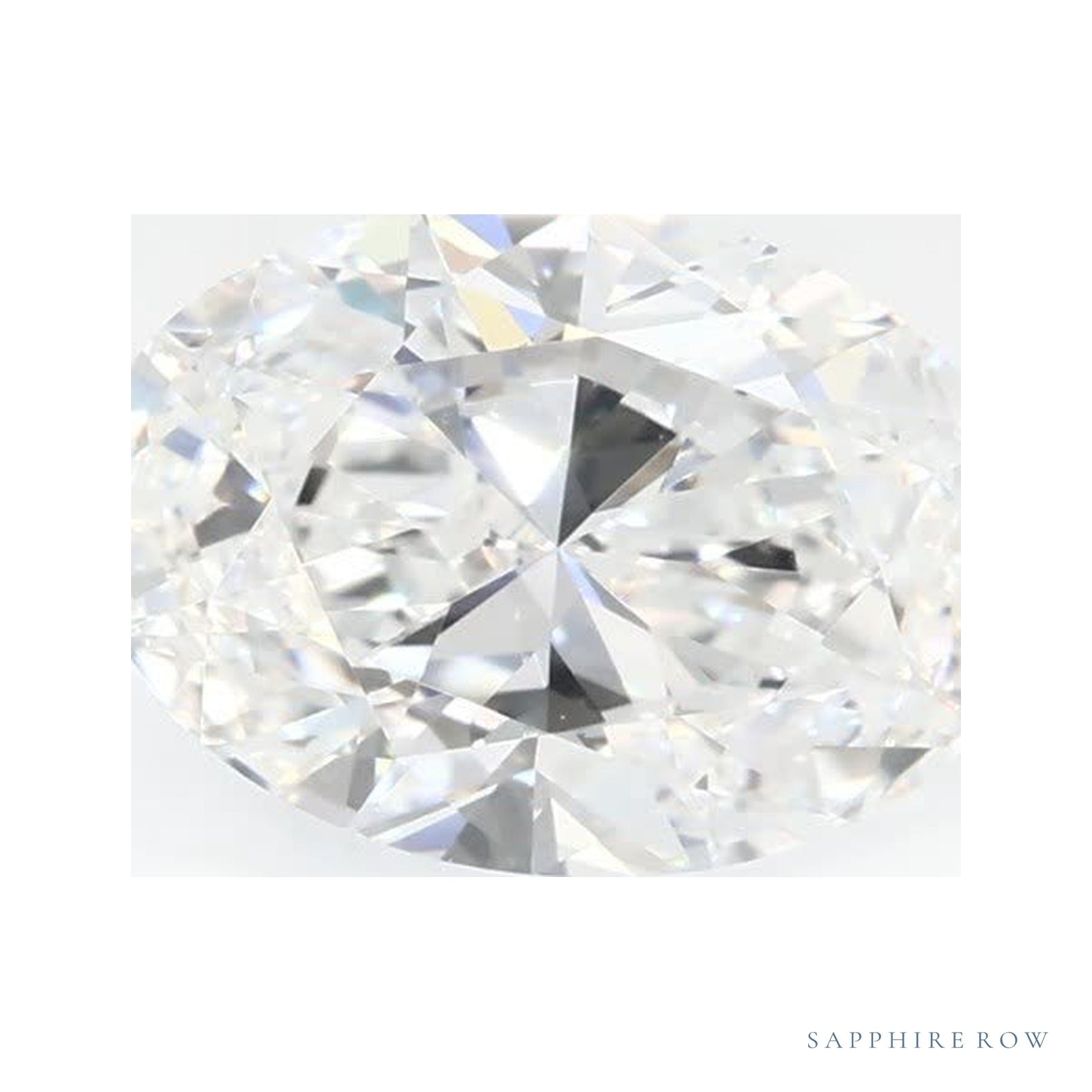 1.40 ct lab-grown diamond, oval cut | Sapphire Row · cut4
