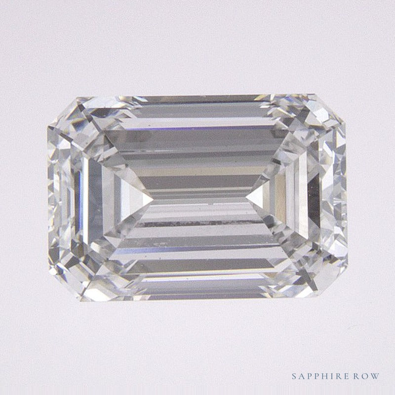 1.40 ct lab-grown diamond, emerald cut | Sapphire Row · cut6