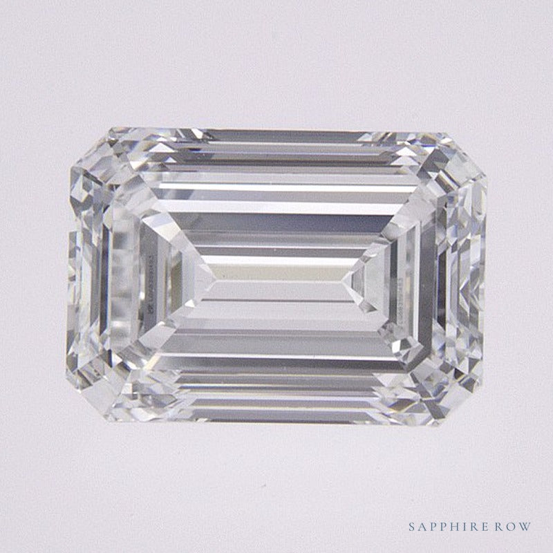 1.40 ct lab-grown diamond, emerald cut | Sapphire Row · cut6